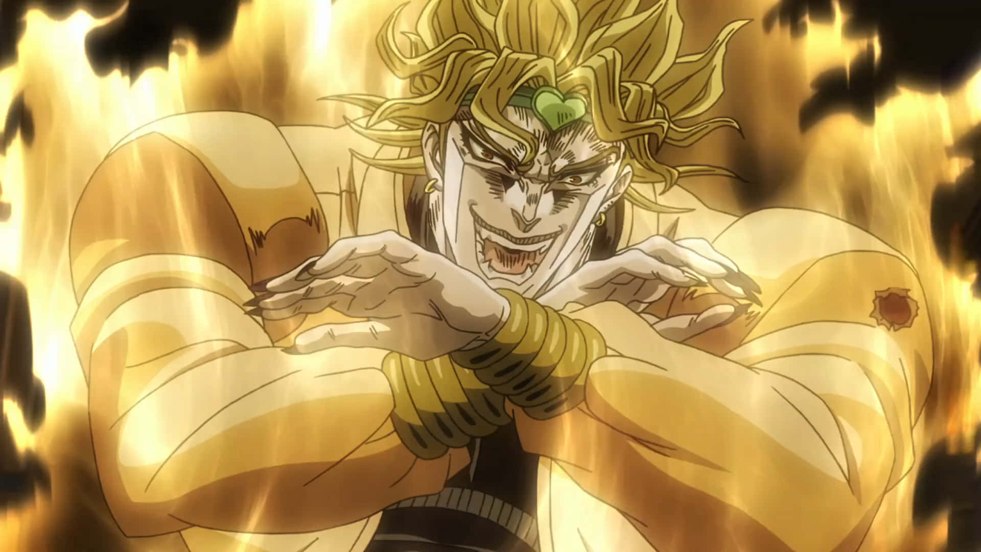 1920x1080 Download Dio Brando, the Iconic Antagonist from JoJo's Bizarre Adventure Wallpaper
