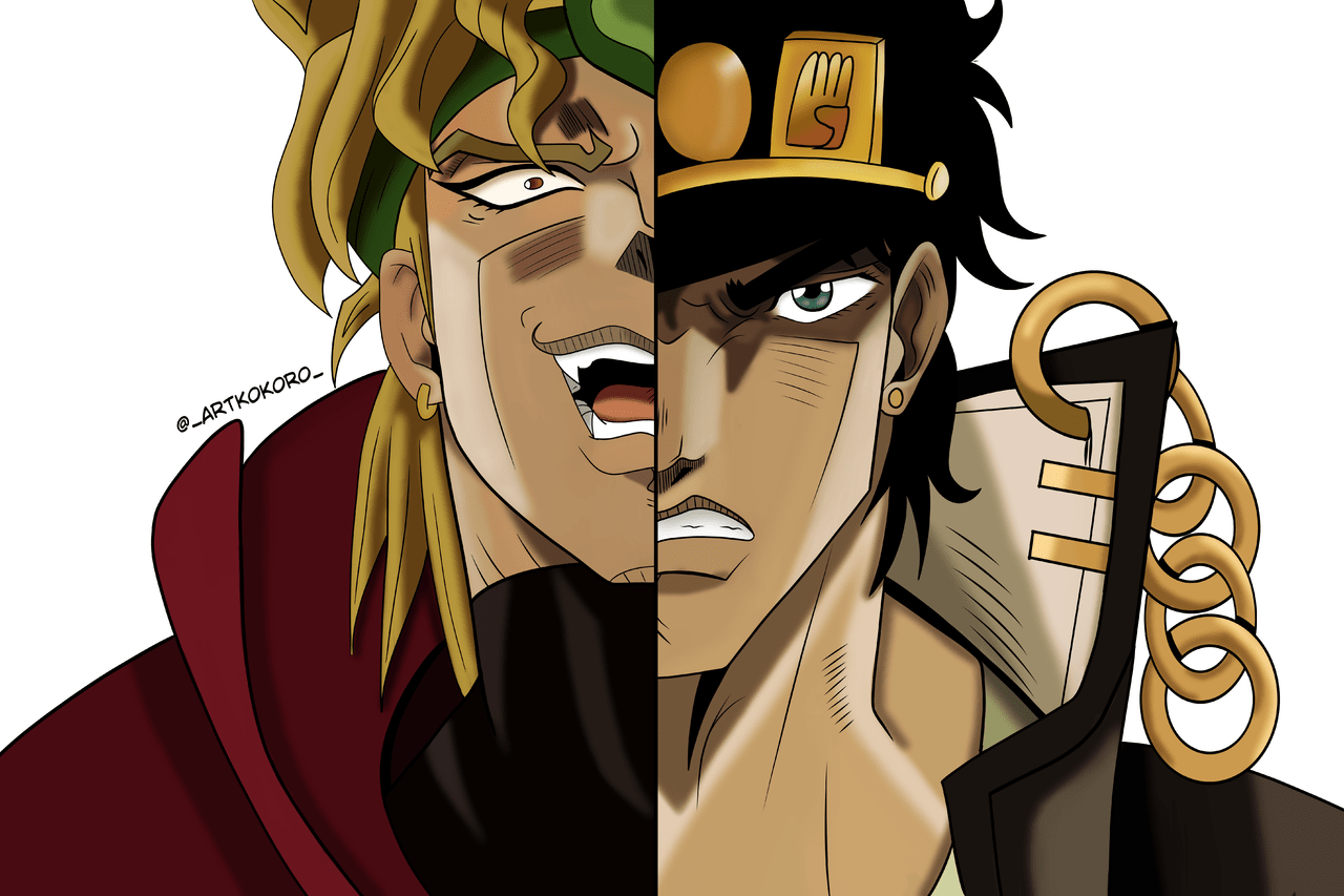 1280x853 Jotaro VS Dio Ayashī kokoro ART street