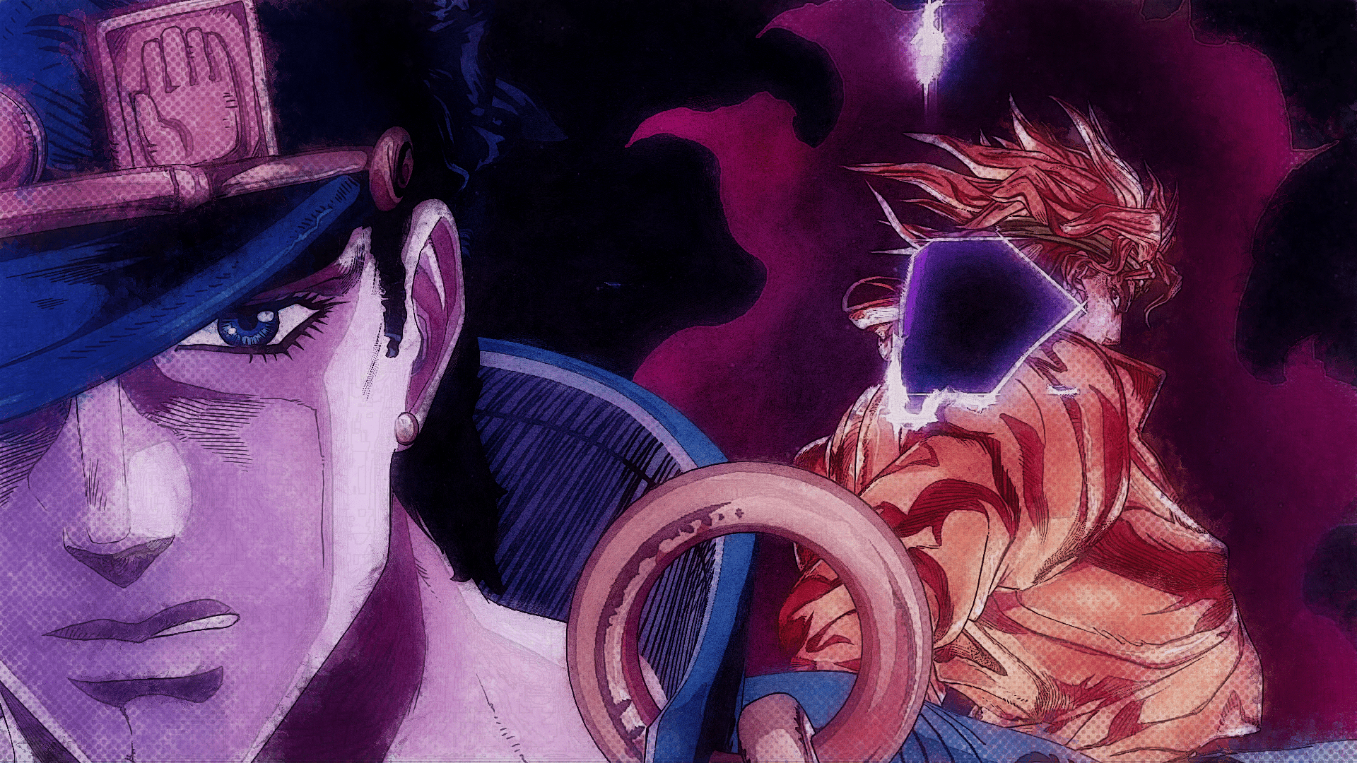 1920x1080 JoJo Showdown: Jotaro vs Dio