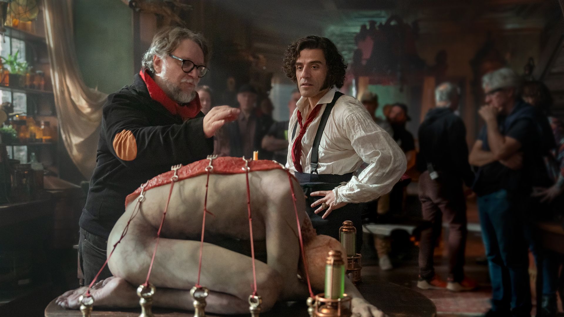 1920x1080 Jacob Elordi, Oscar Isaac, Mia Goth in New Photo for 'Frankenstein'