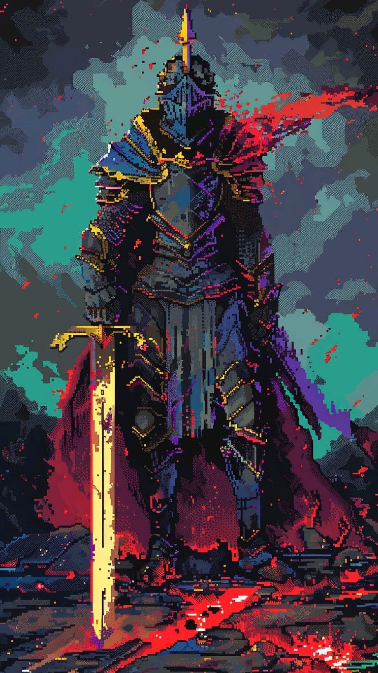 768x1365 Dark Fantasy Pixel Art