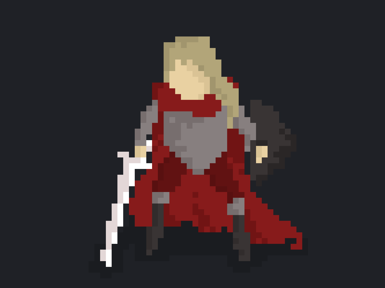 1600x1200 Pixel Art Animation of a Female Knight by Adam Hoffman on Dribbble