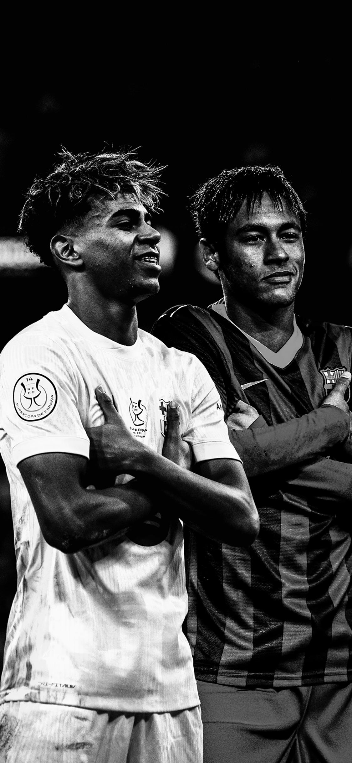 1125x2436 Neymar x Yamal Wallpaper (Desktop & Phone)