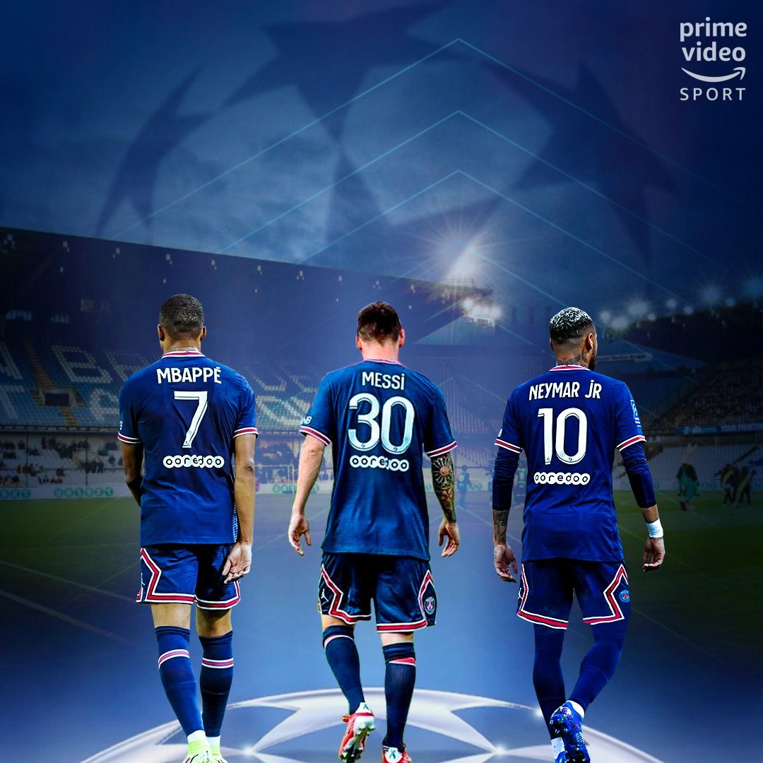 1080x1080 Mbappe. Messi. Neymar. They all start for PSG