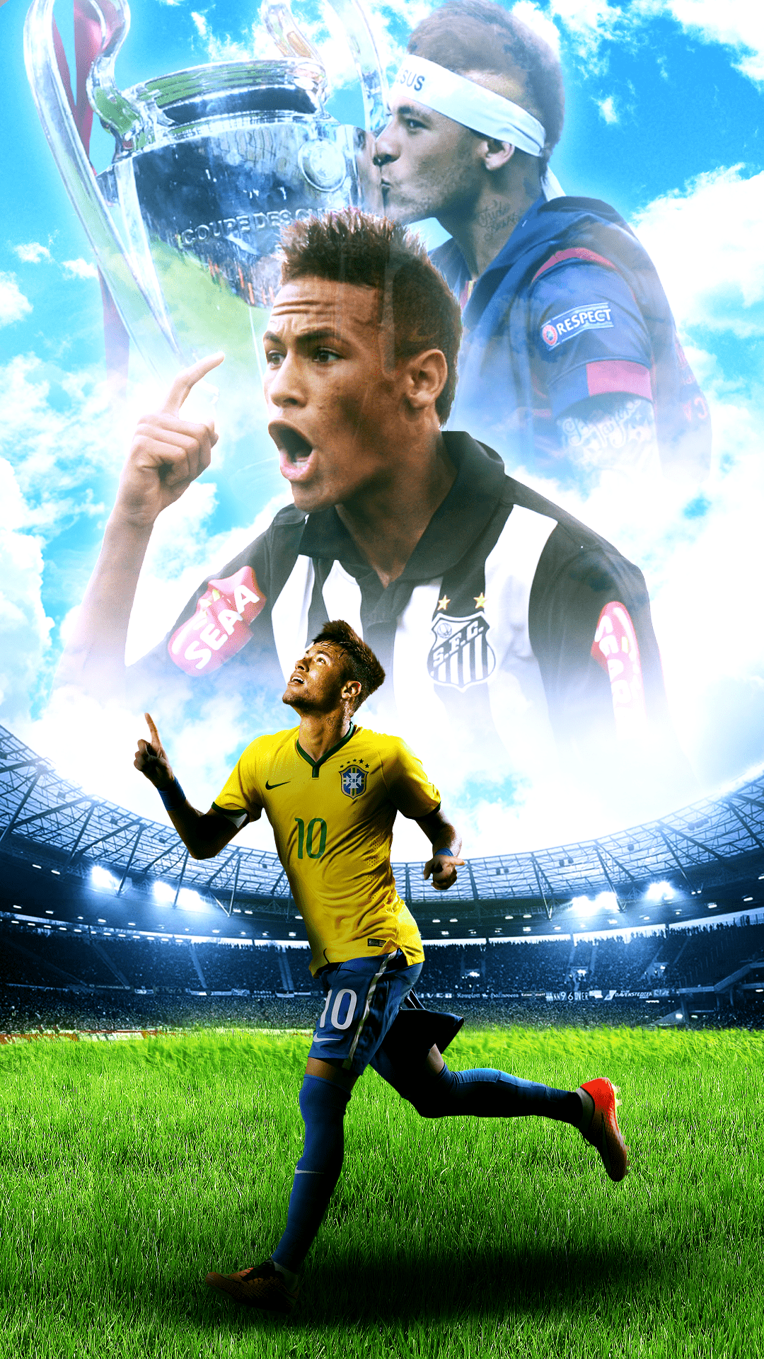1080x1920 Neymar Phone Wallpaper and iPhone Background: Free HD Download