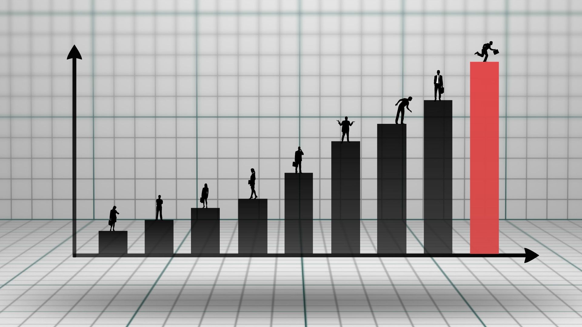 1920x1080 Bar Chart Success Business Chart Digitally Made Illustrations On