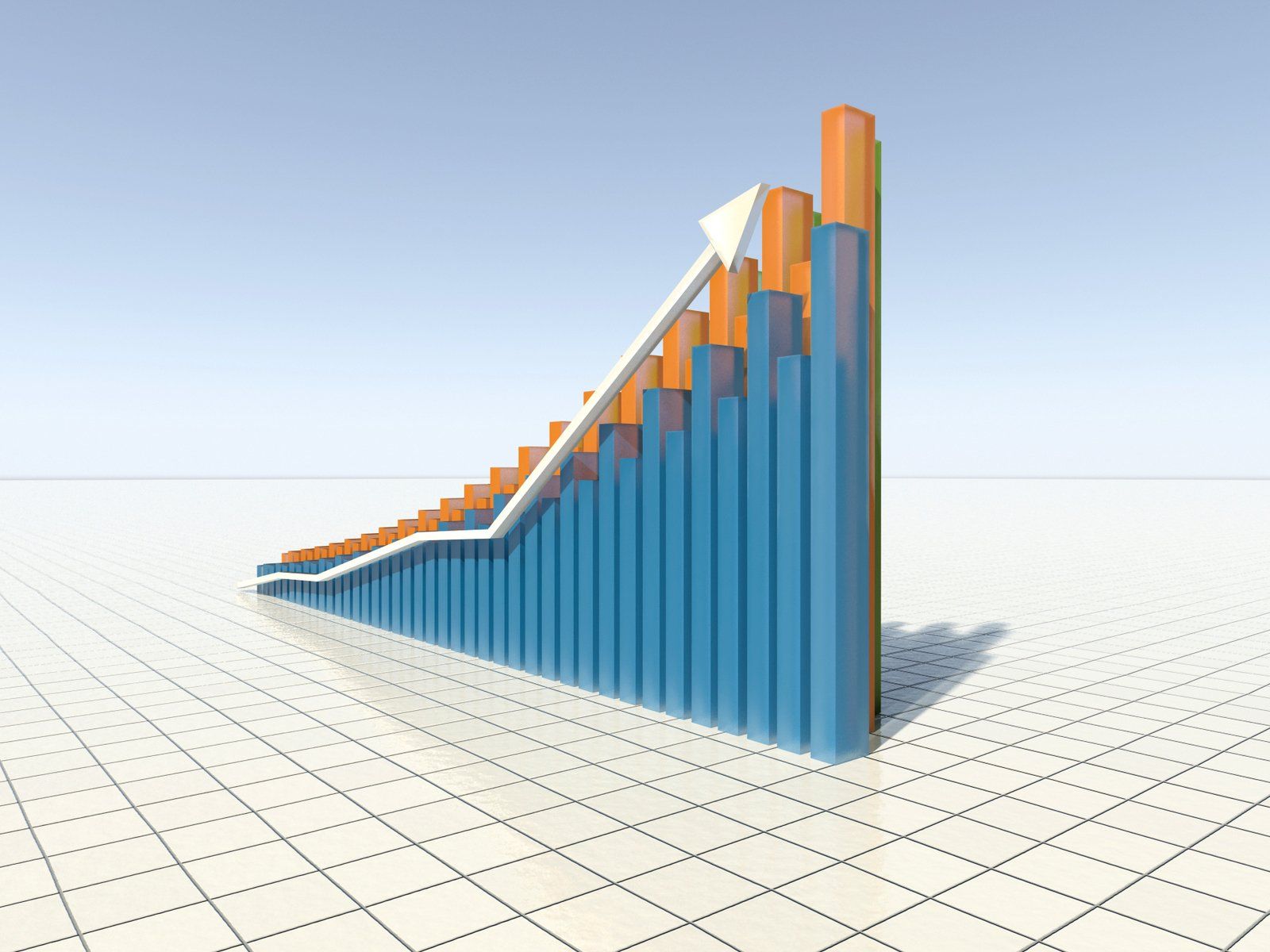 1600x1200 Bar Graph Wallpaper