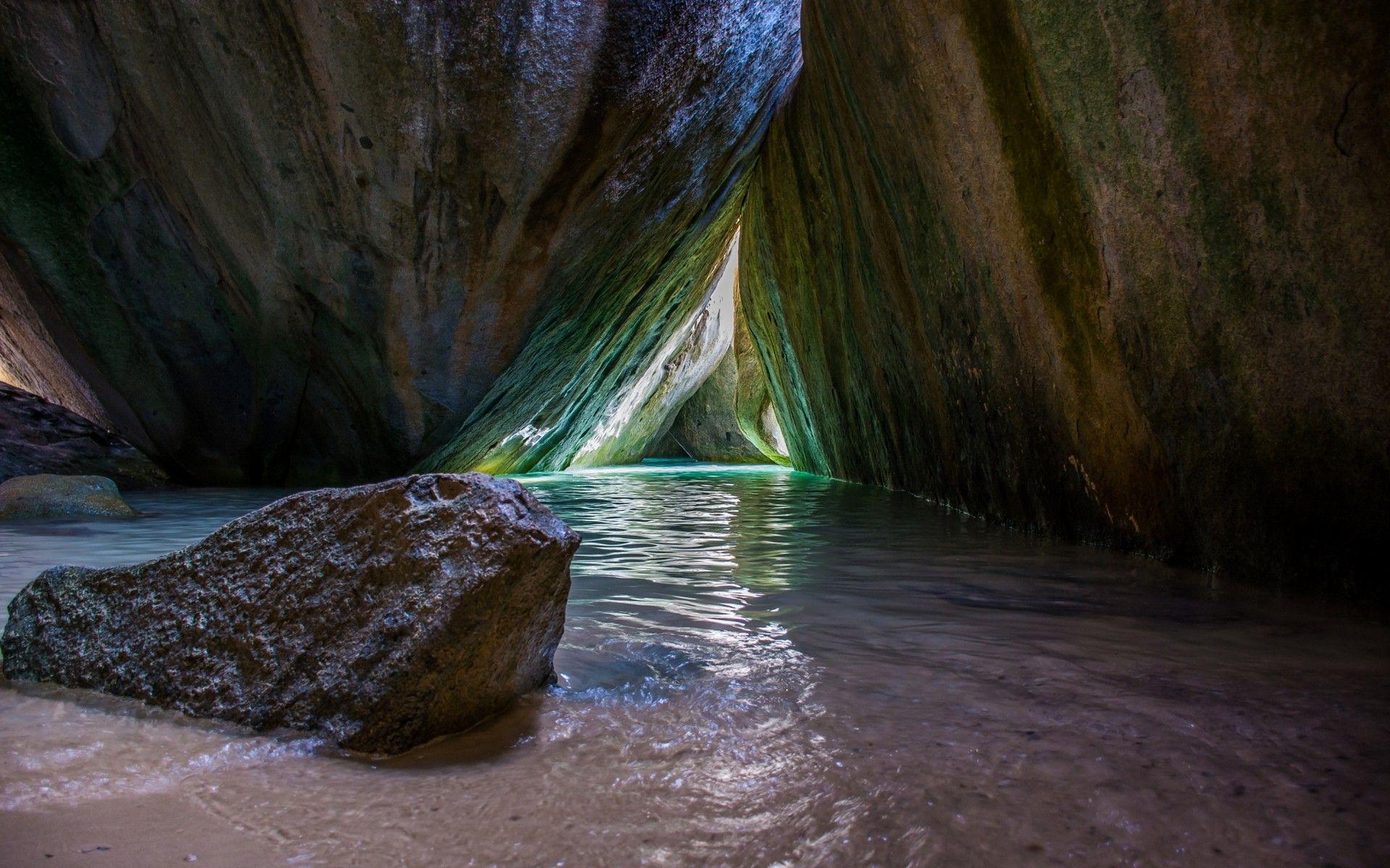 1920x1200 #British Virgin Islands, #beach, #sea, #rock, #sand
