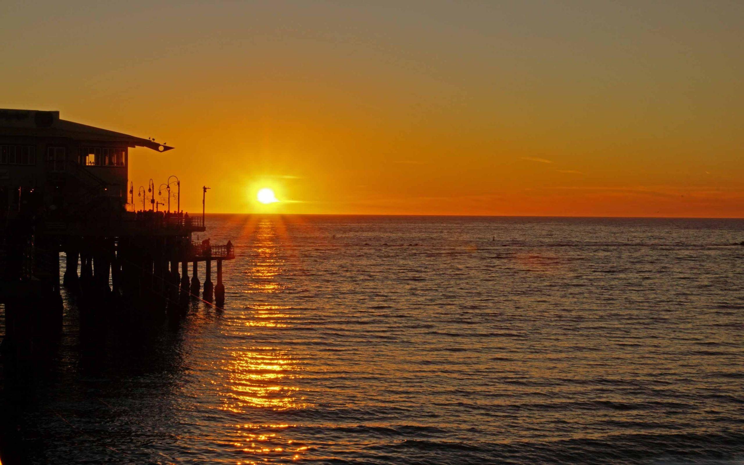 2560x1600 Santa Monica Beach Mac Wallpaper Download