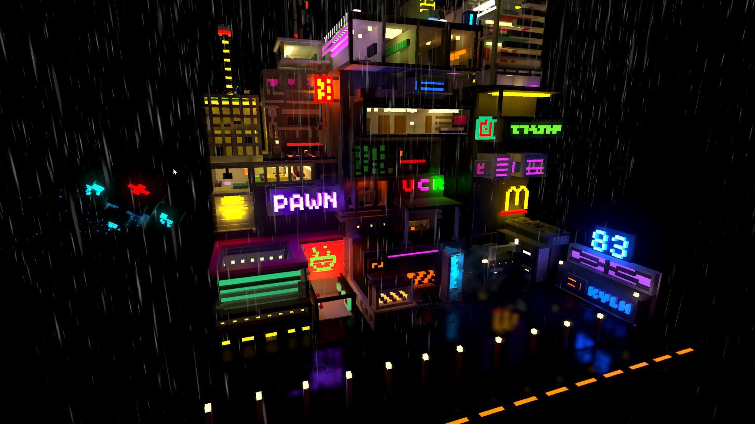2560x1440 Voxel Wallpaper