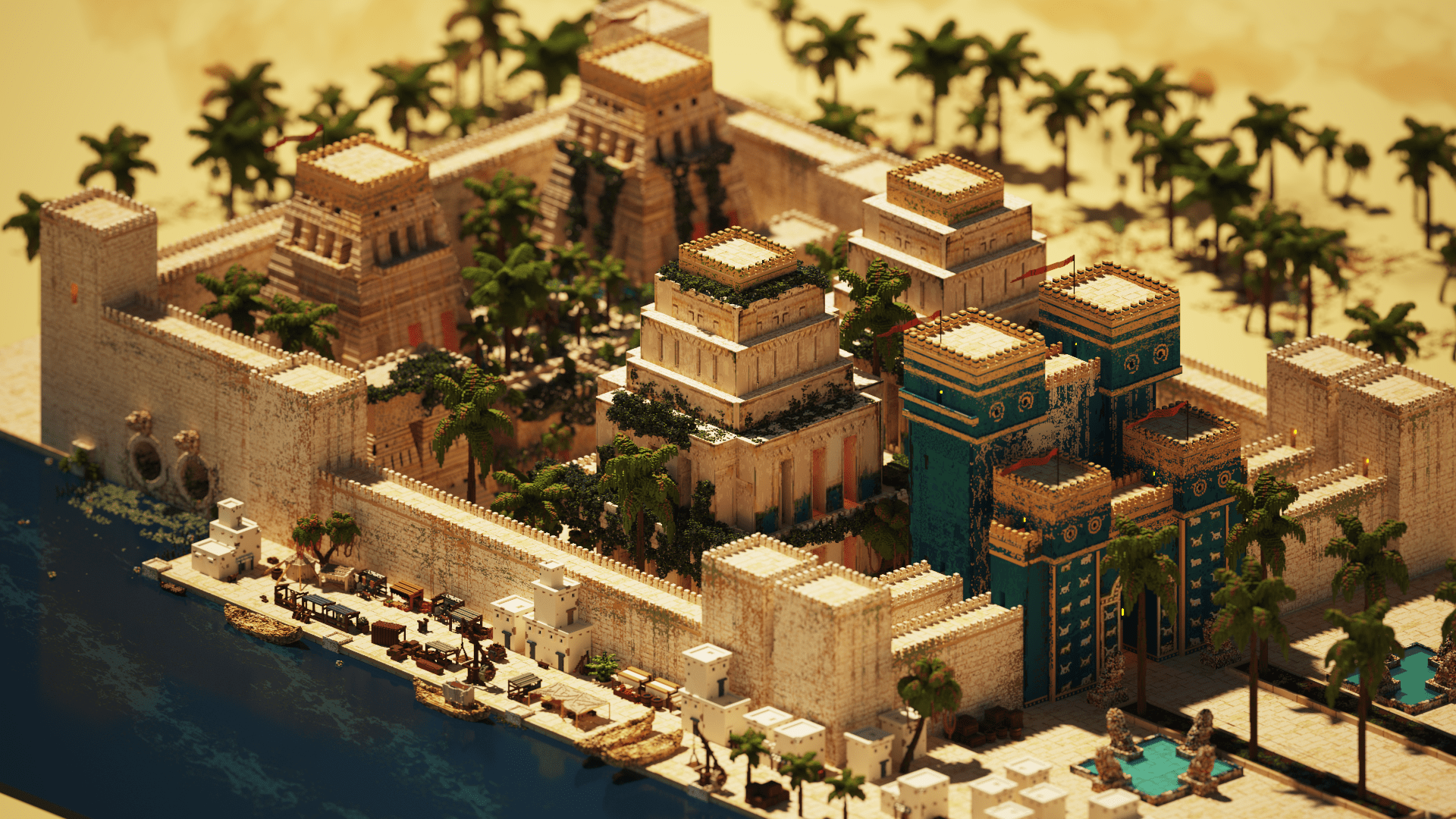 1920x1080 Erbektra Art Render by AbductedByPixel. Voxel Art Gallery on Lospec