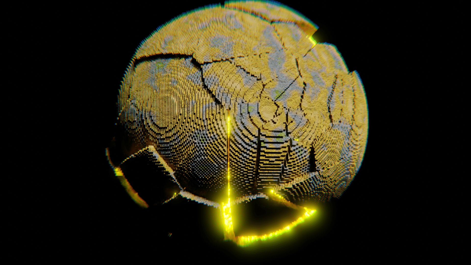 1920x1080 voxel planet by clipz. Voxel Art Gallery on Lospec