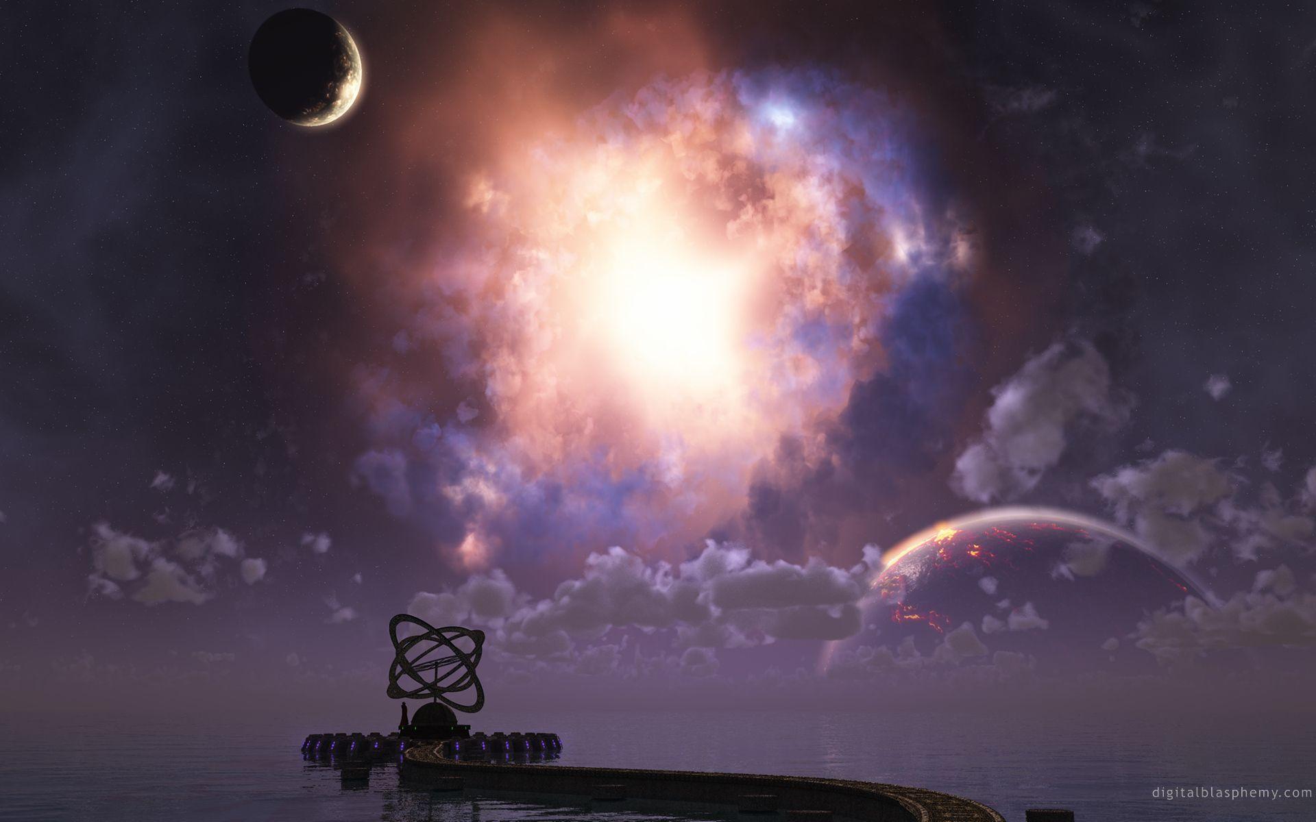 1920x1200 Digital blasphemy, gallery, wallpaper, astronomer, space