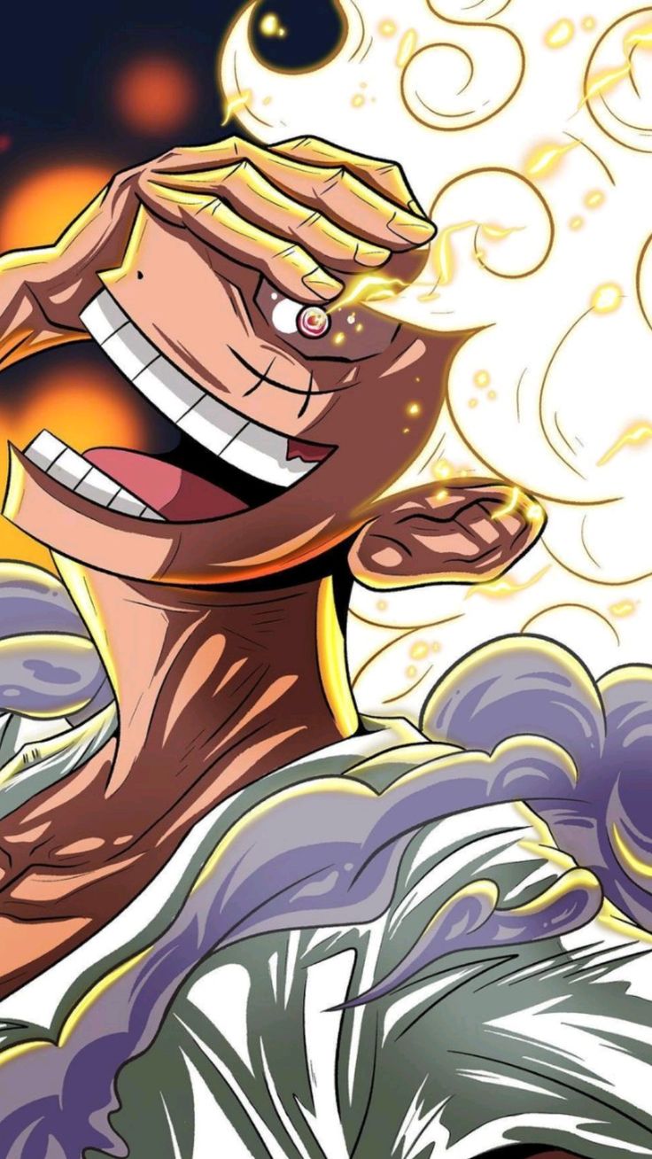 736x1308 monkey d luffy the legendary laugh the transformation of gear Five on one piece