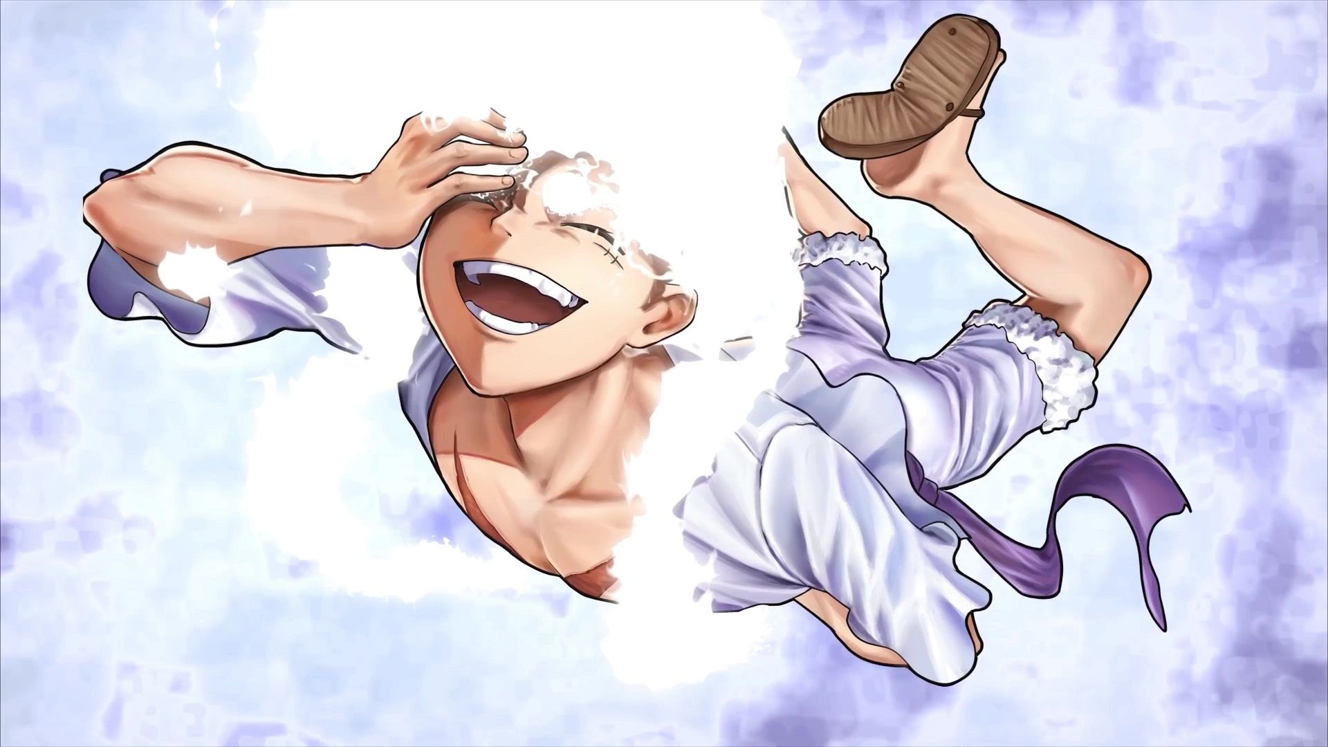 1920x1080 Luffy Gear 5 Laughing One Piece Live Wallpaper
