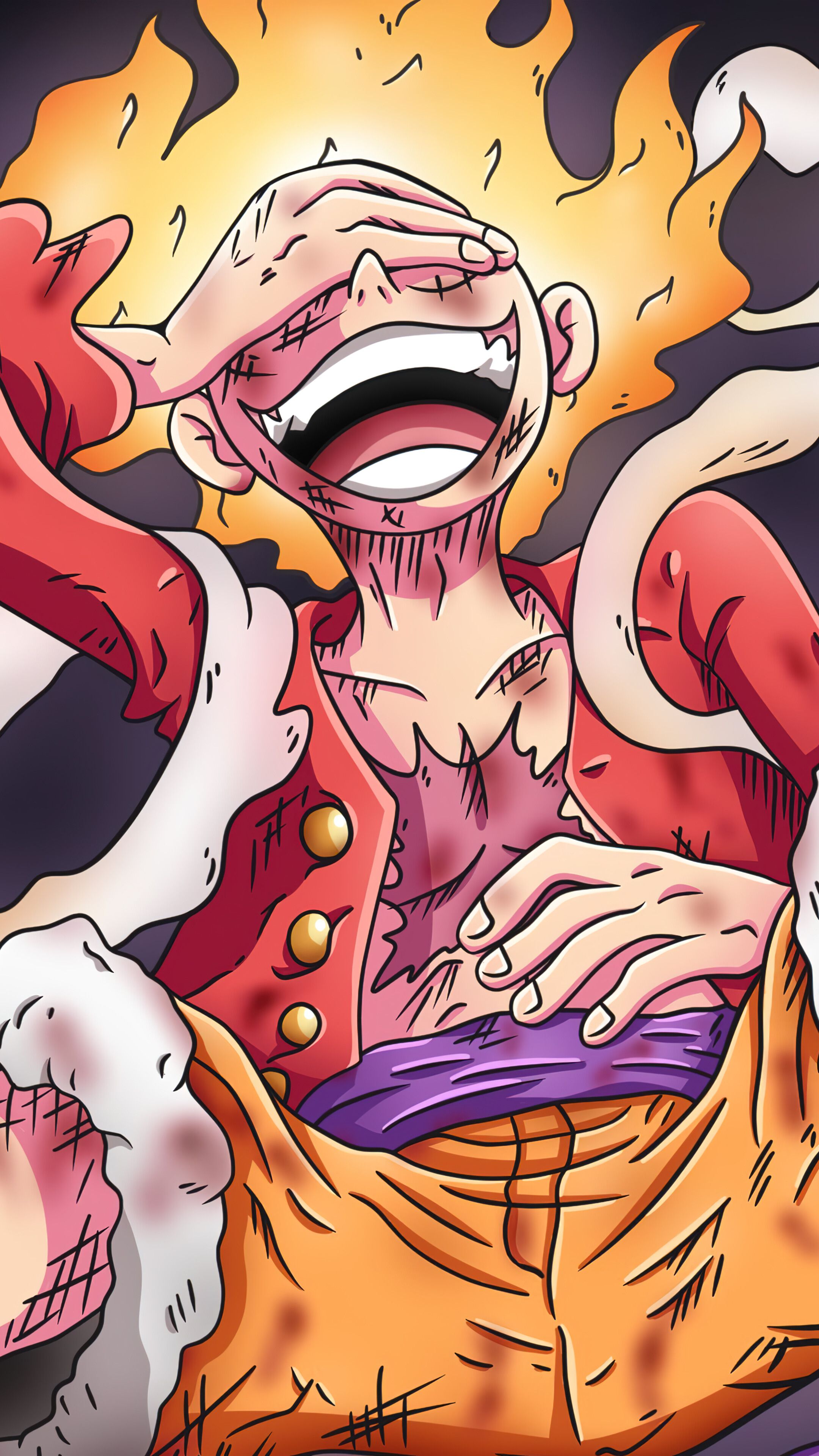 2160x3840 Luffy Gear 5 4K Wallpaper iPhone HD Phone g