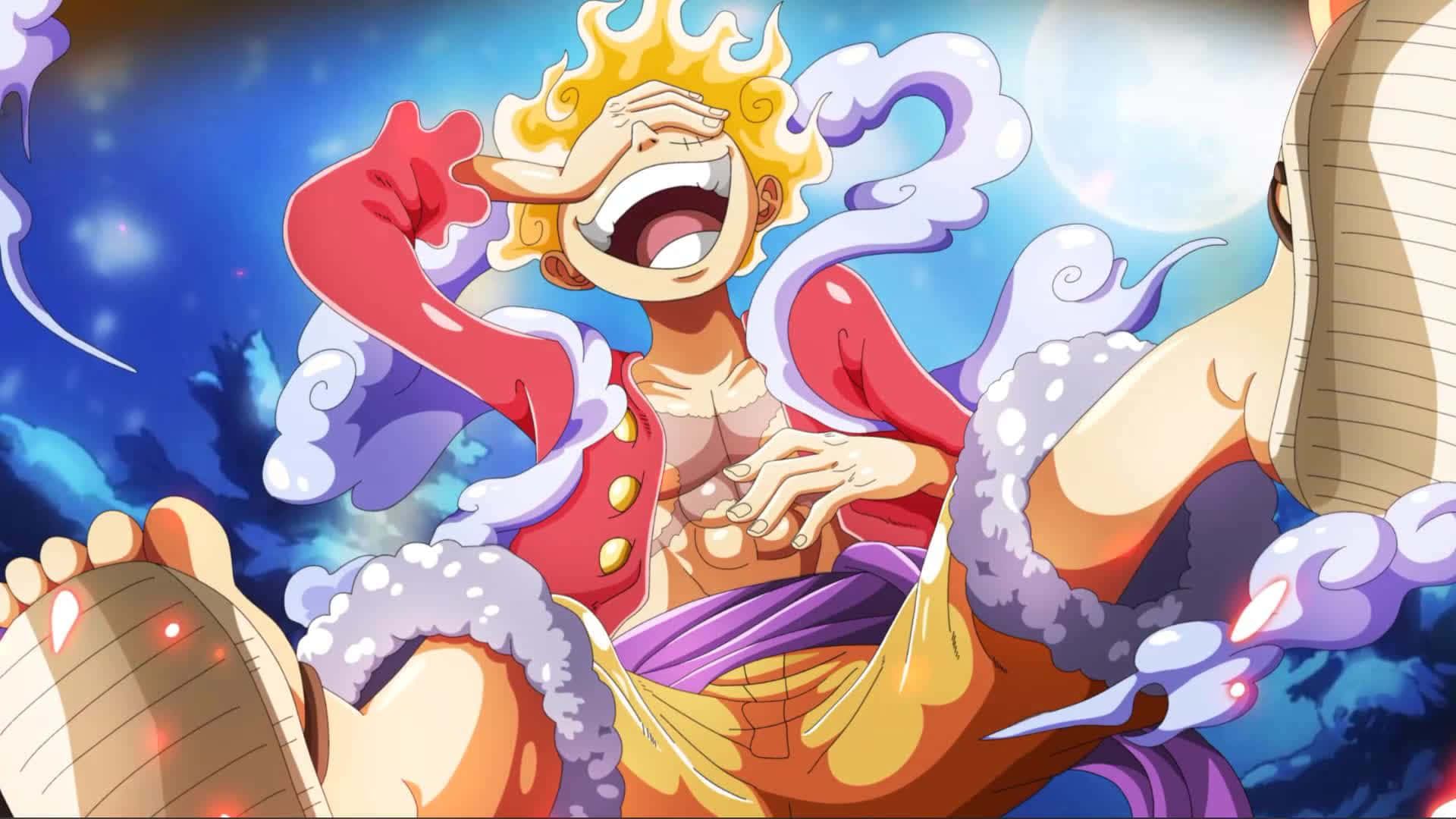 1920x1080 Download Luffy Gear5 Laughing Wallpaper
