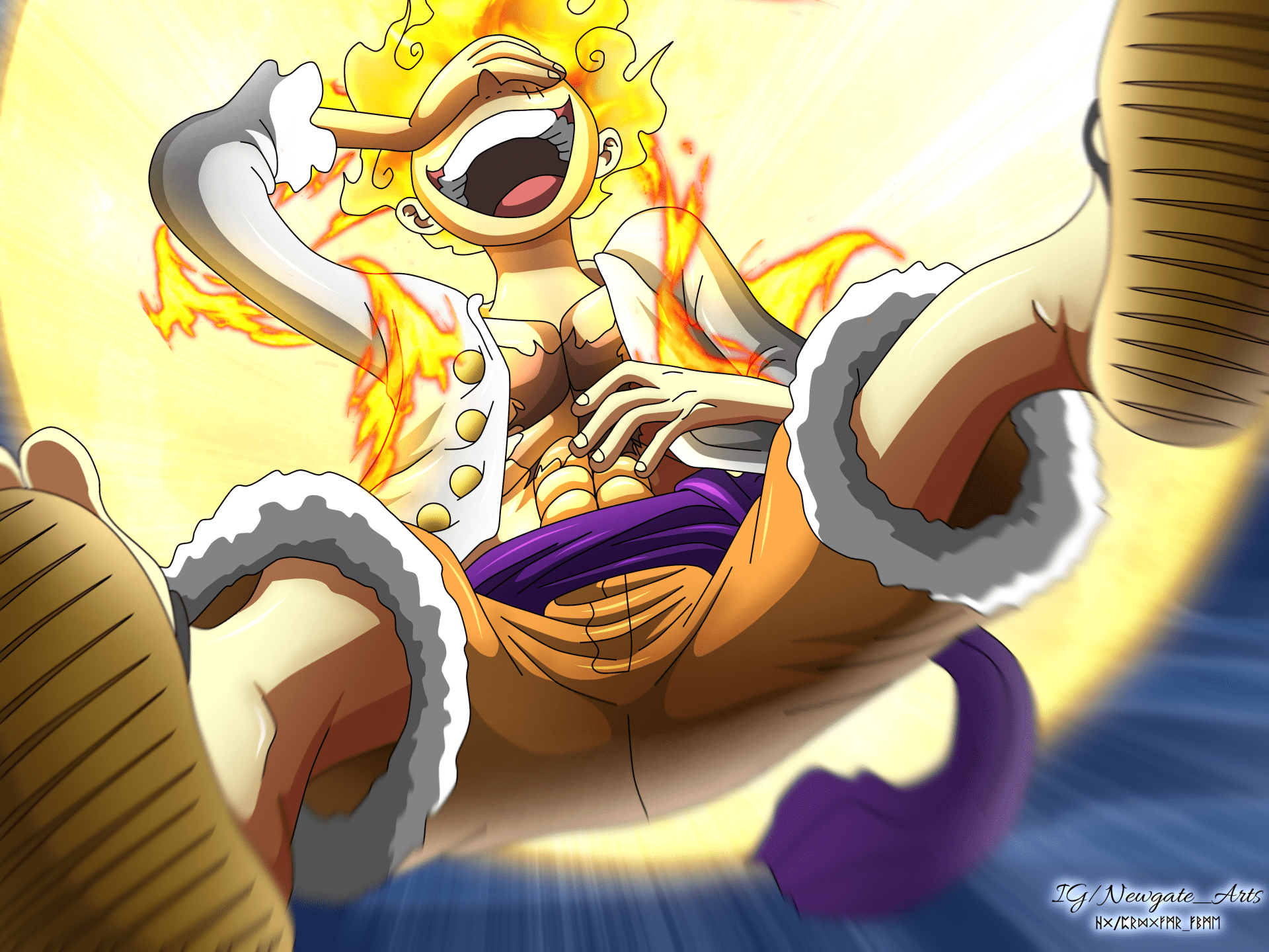 1920x1440 Gear 5 Luffy