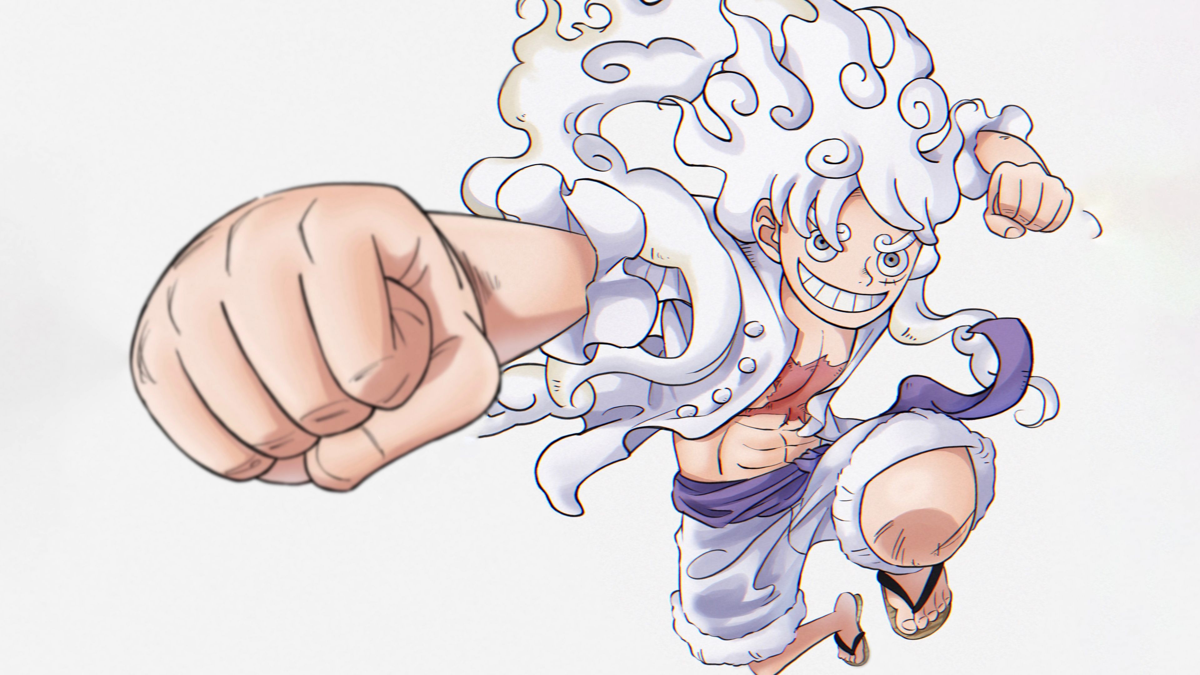 3840x2160 Luffy Wallpaper 4K, Punch, 5K, Monkey D., One Piece