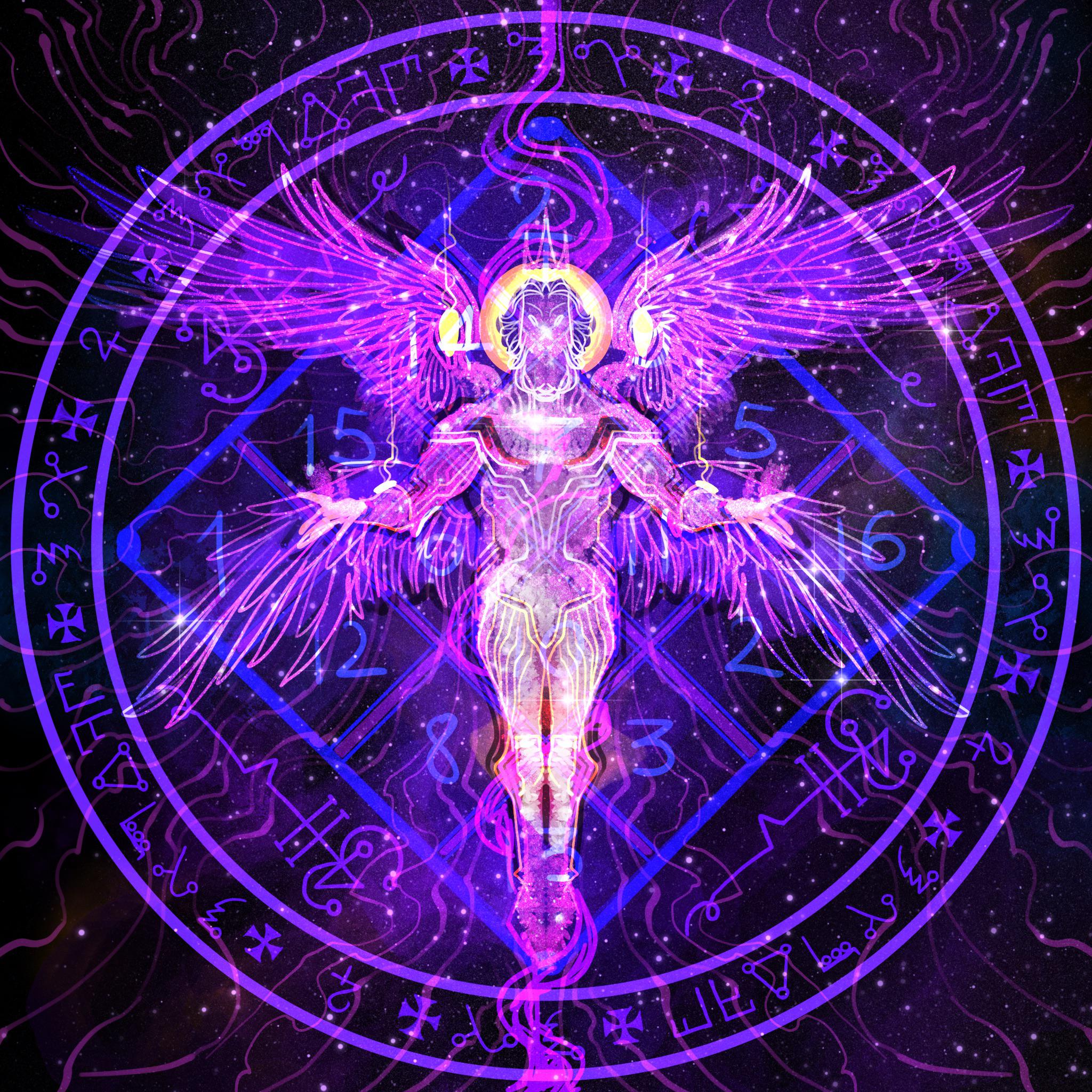 2048x2048 Archangel Tzadkiel. An artwork