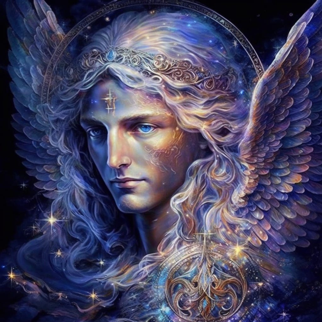 1024x1024 Tracing Eternity: The Profound Legacy of Archangel Zadkiel