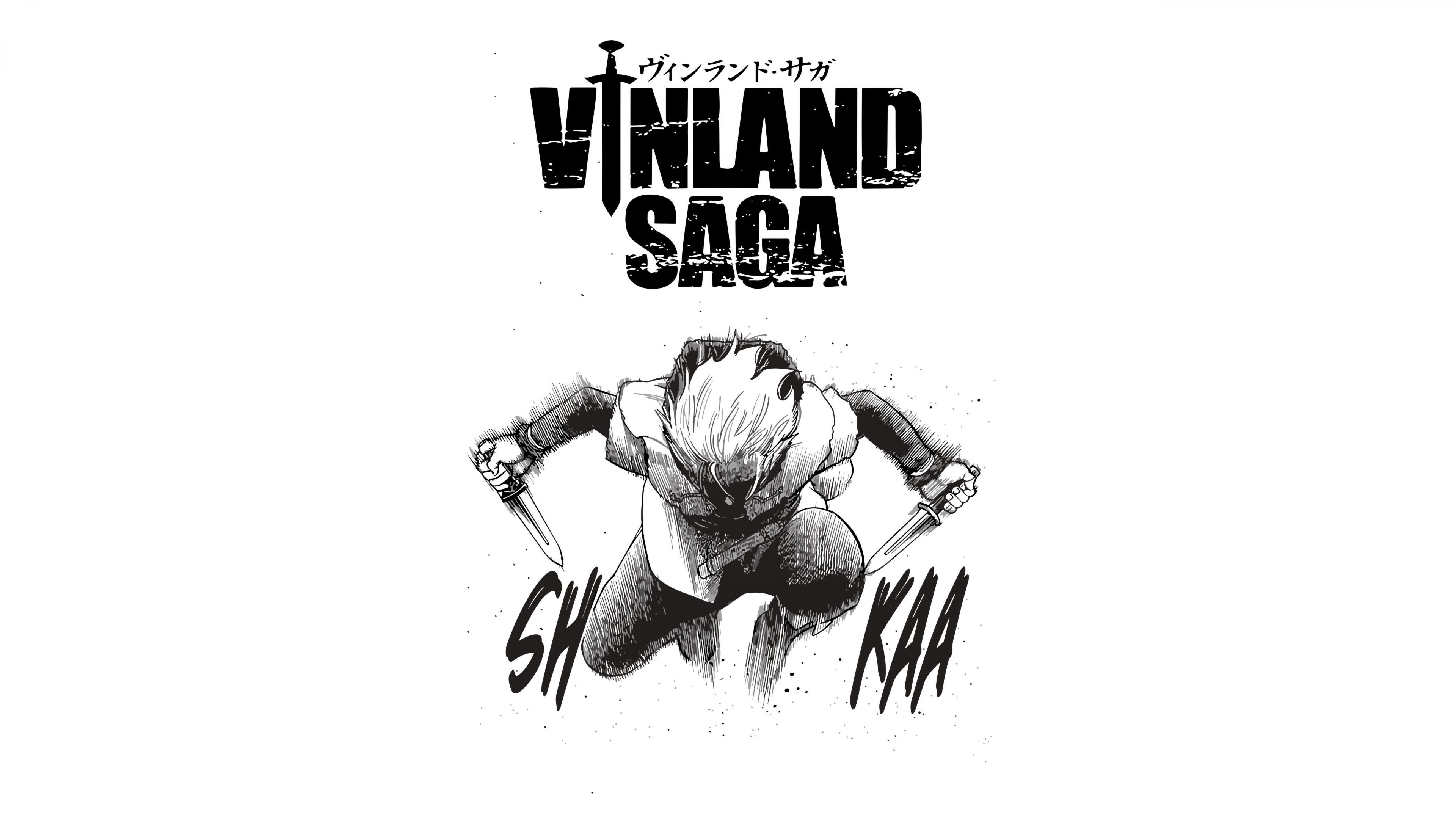 3840x2160 Vinland Saga Wallpaper 4K, Black and White, Artwork, 5K