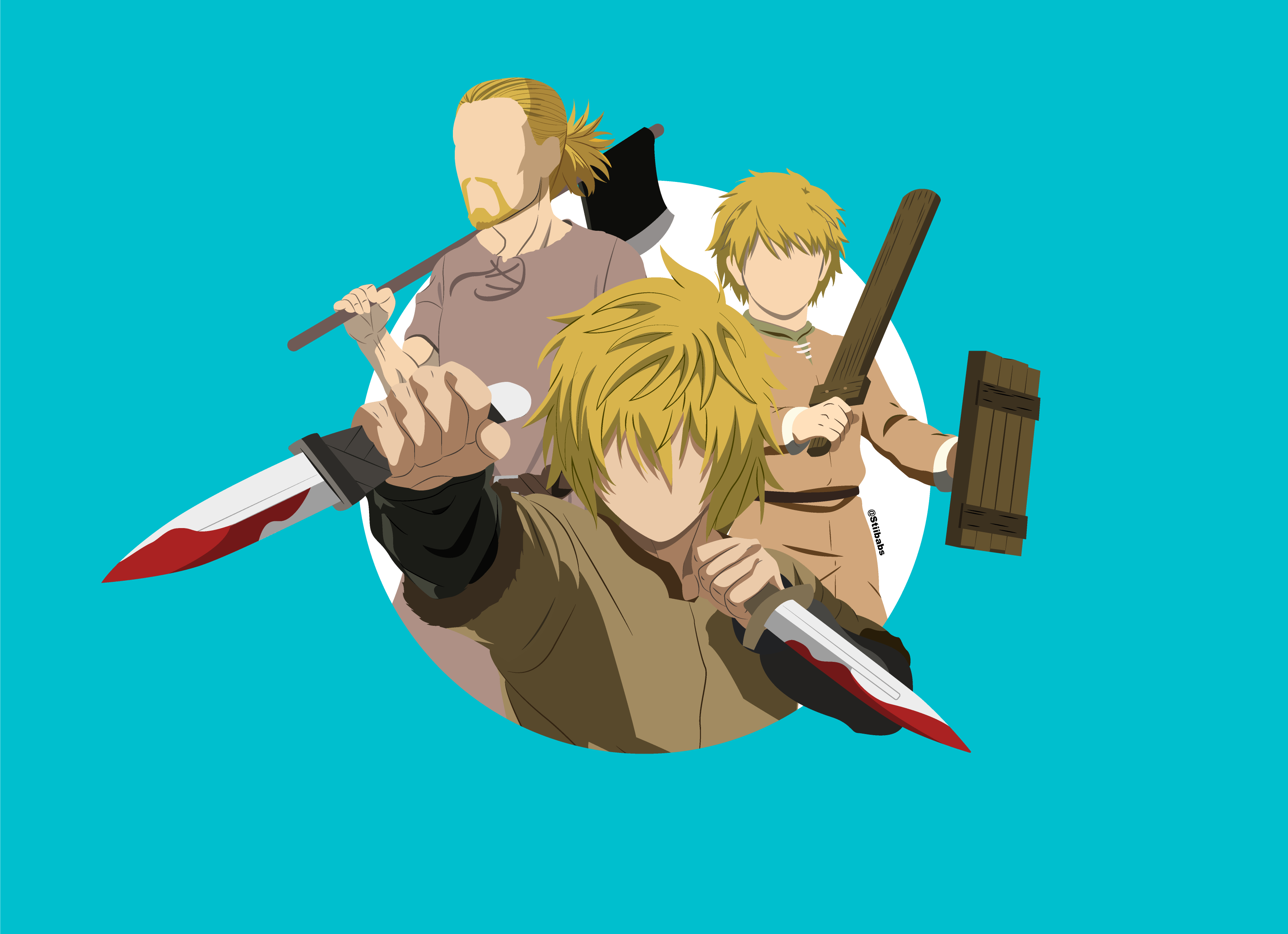 3427x2485 Thorfinn of Vinland Saga Character Design by Stiibabs on Dribbble