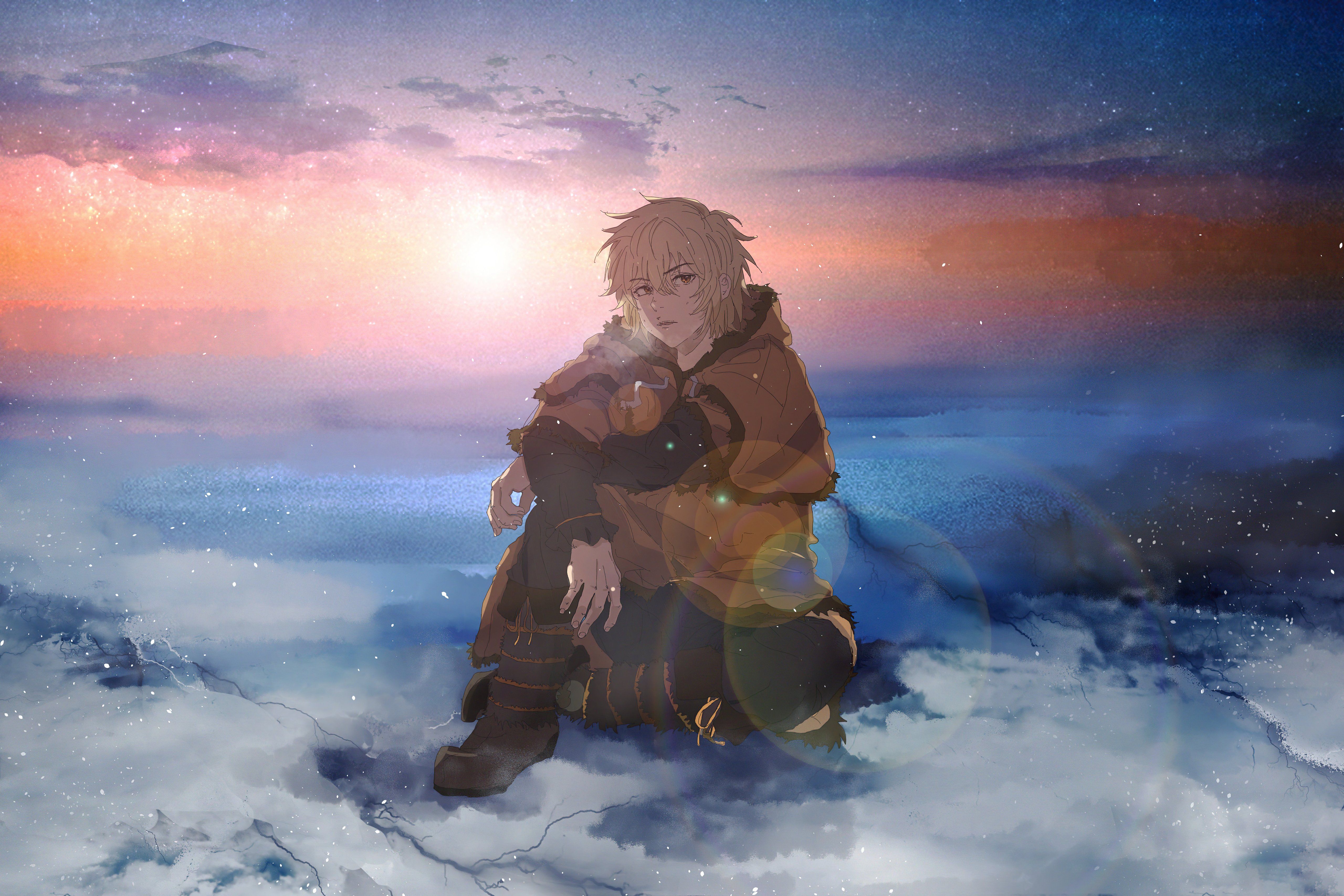 5120x3413 Thorfinn from Vinland Saga Wallpaper 4K for Desktop