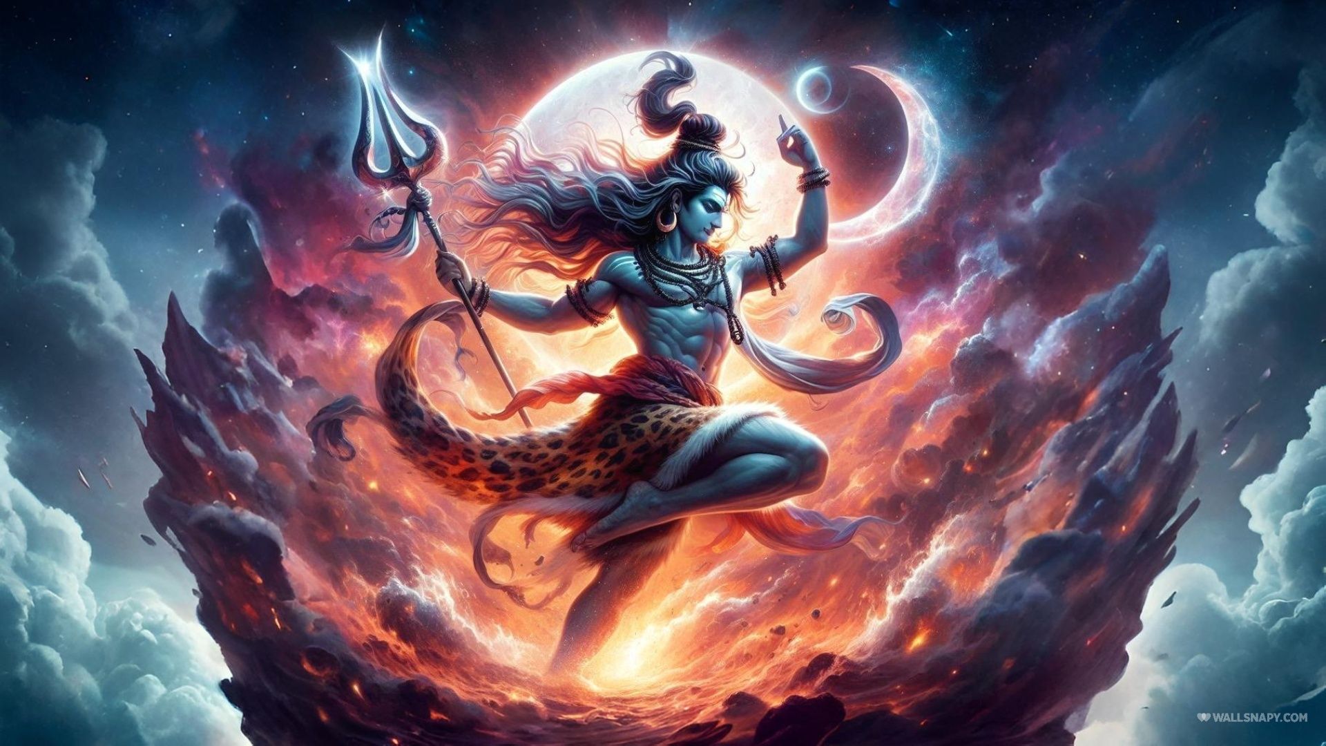 1920x1080 Mahadev shiva dance trishul power desktop wallpaper