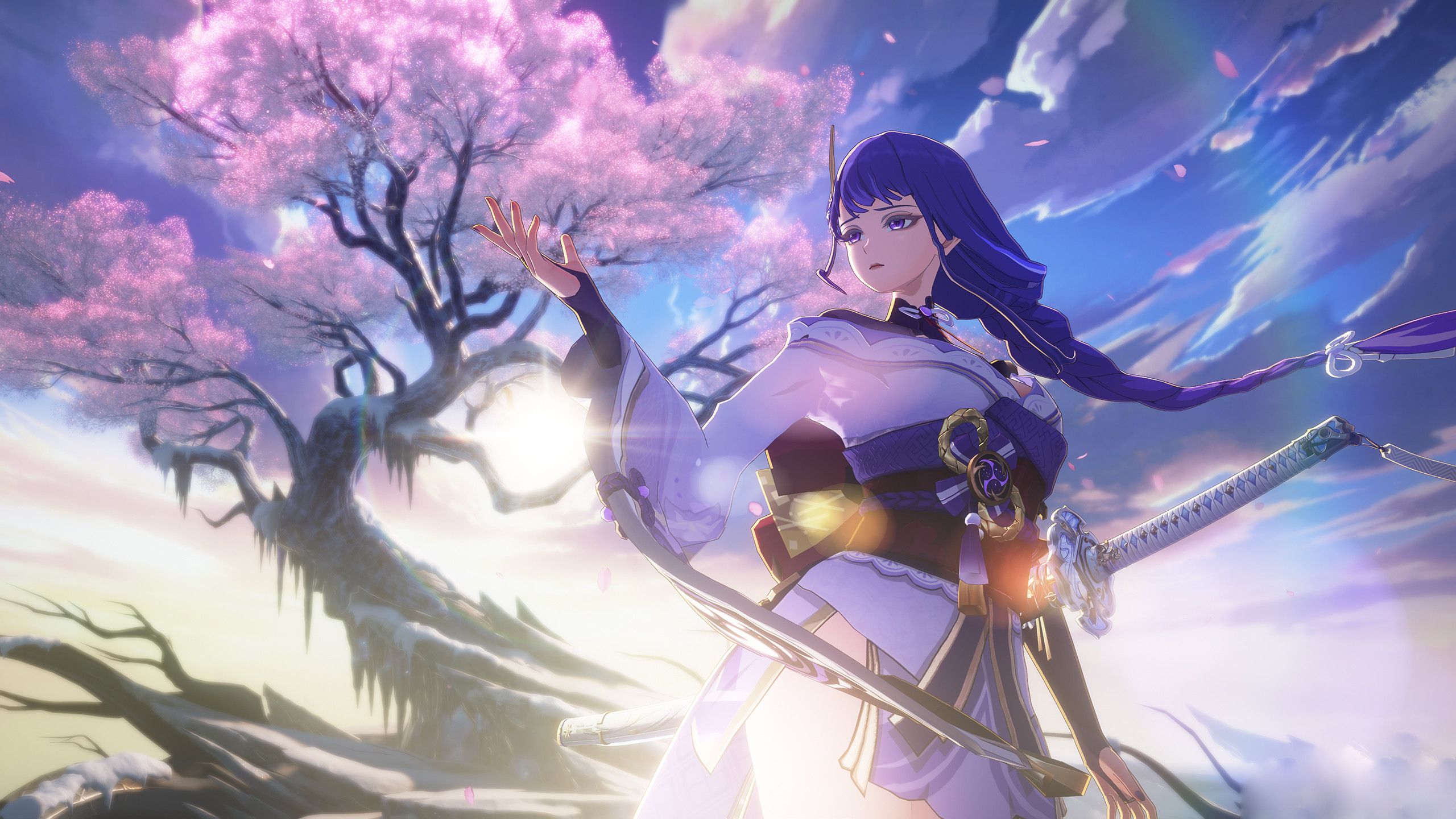 2560x1440 Hiyuki×Raiden 绯雪×雷神Mod for Wuthering Waves