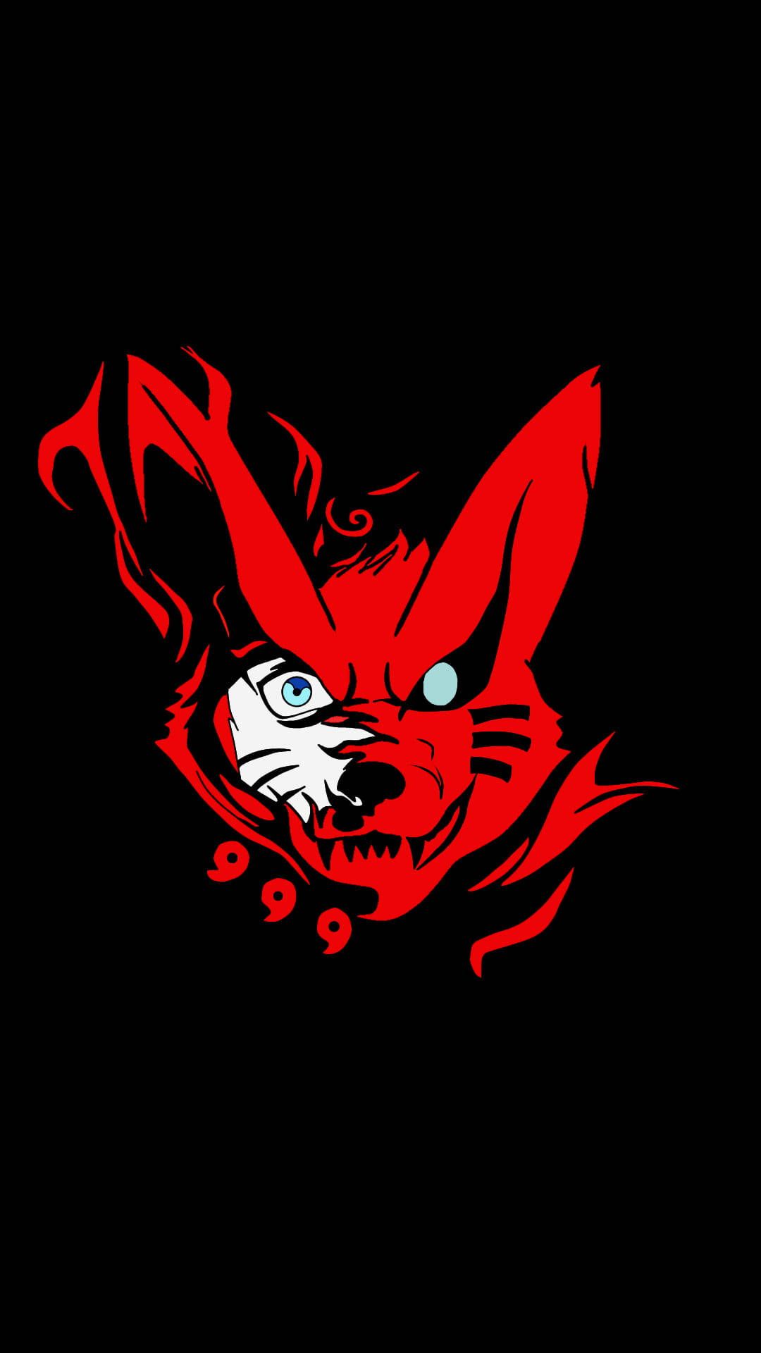 1080x1920 Download Naruto Kurama And Uzumaki Vector Art Wallpaper