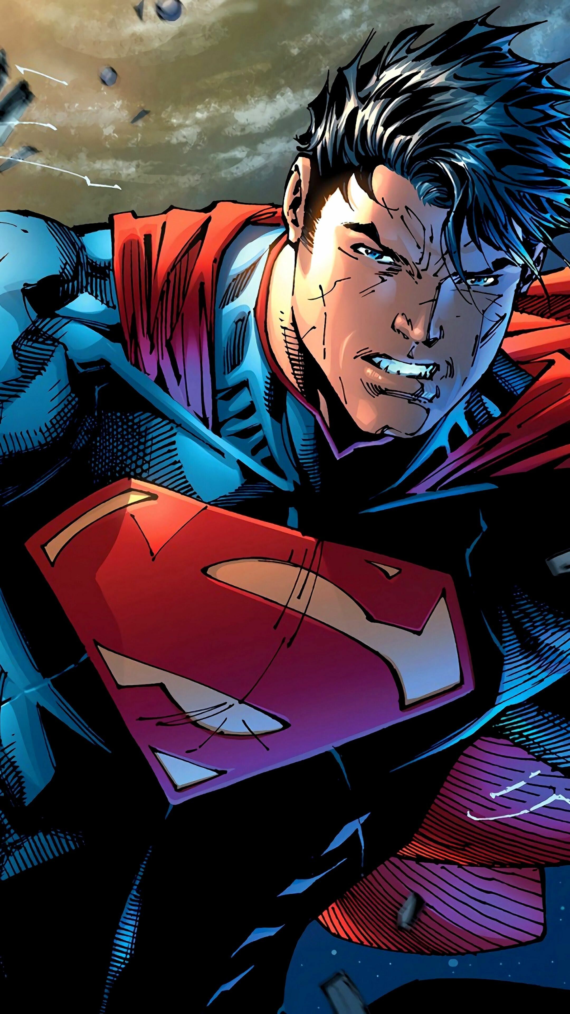 2160x3840 Superman by Jim Lee Wallpaper