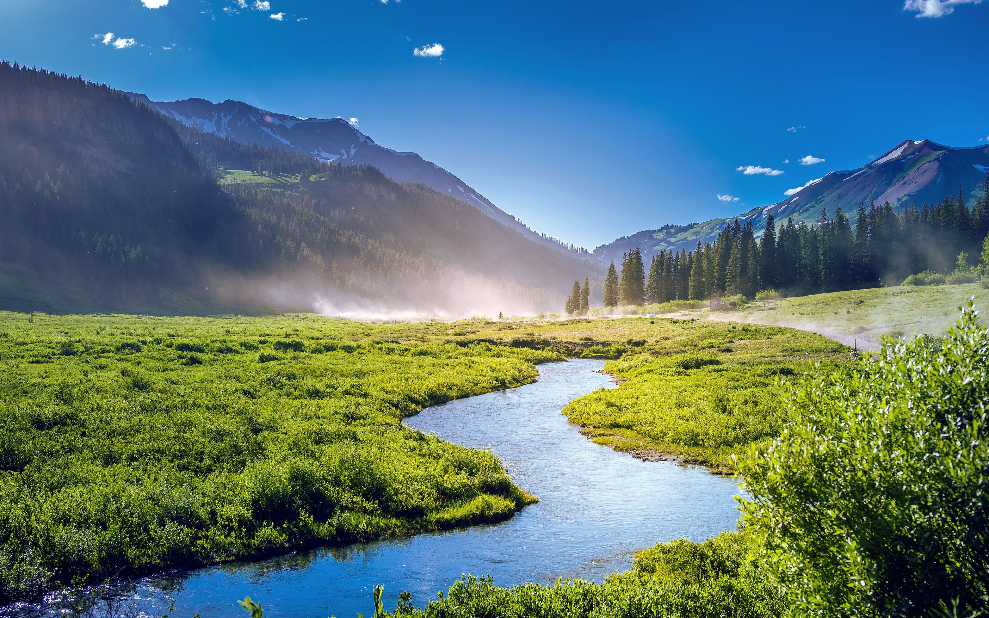 3840x2400 Colorado Summer Sunshine National Park Scenery
