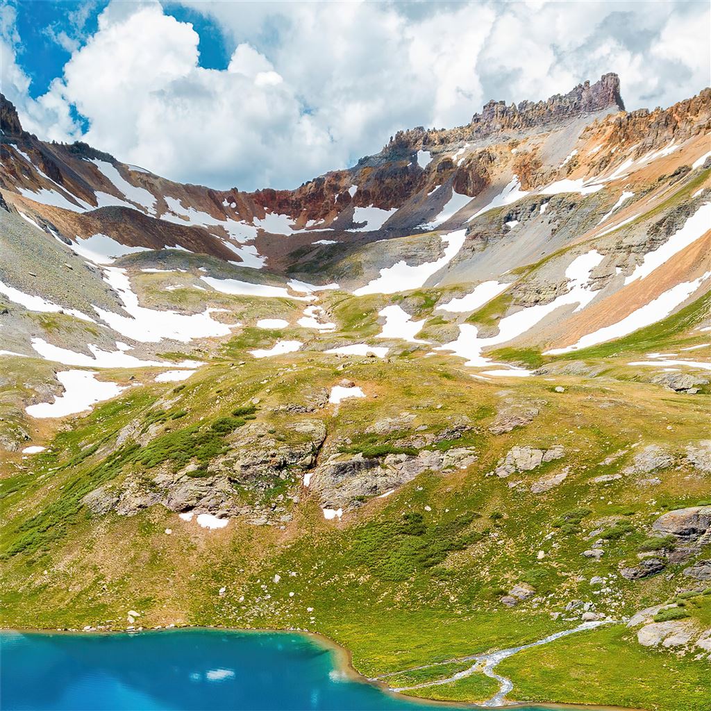 1024x1024 summer in colorado silverton 4k iPad Wallpaper Free Download