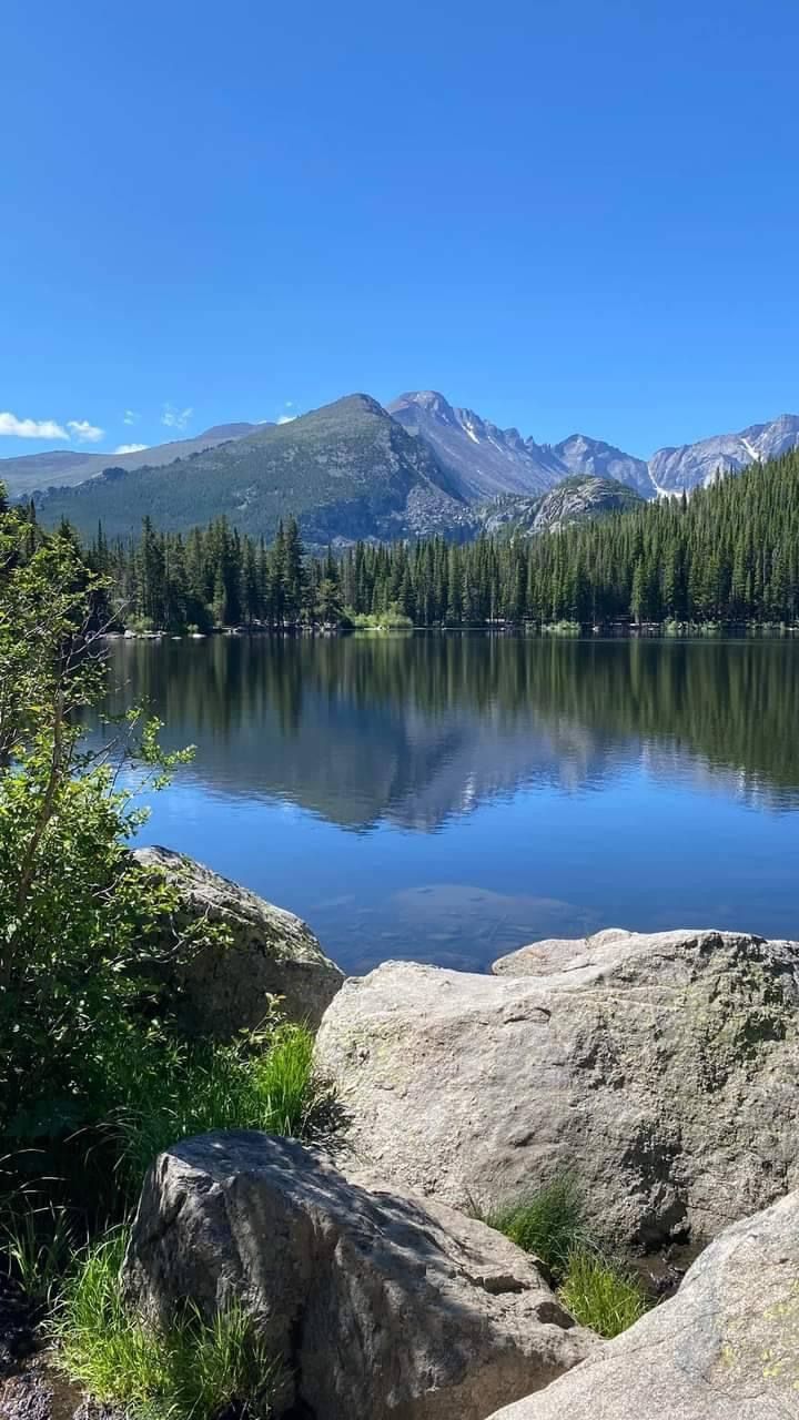 720x1280 Colorado nature wallpaper. Summer mountain lake scenery