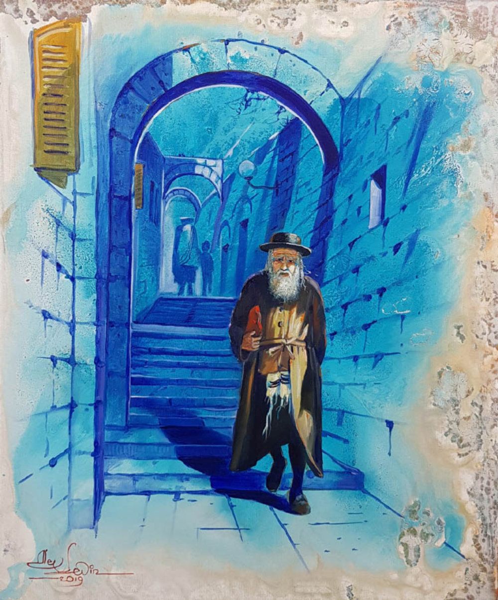 1000x1203 Bloomsbury Market Streets Of Tzfat Safed Print On Canvas