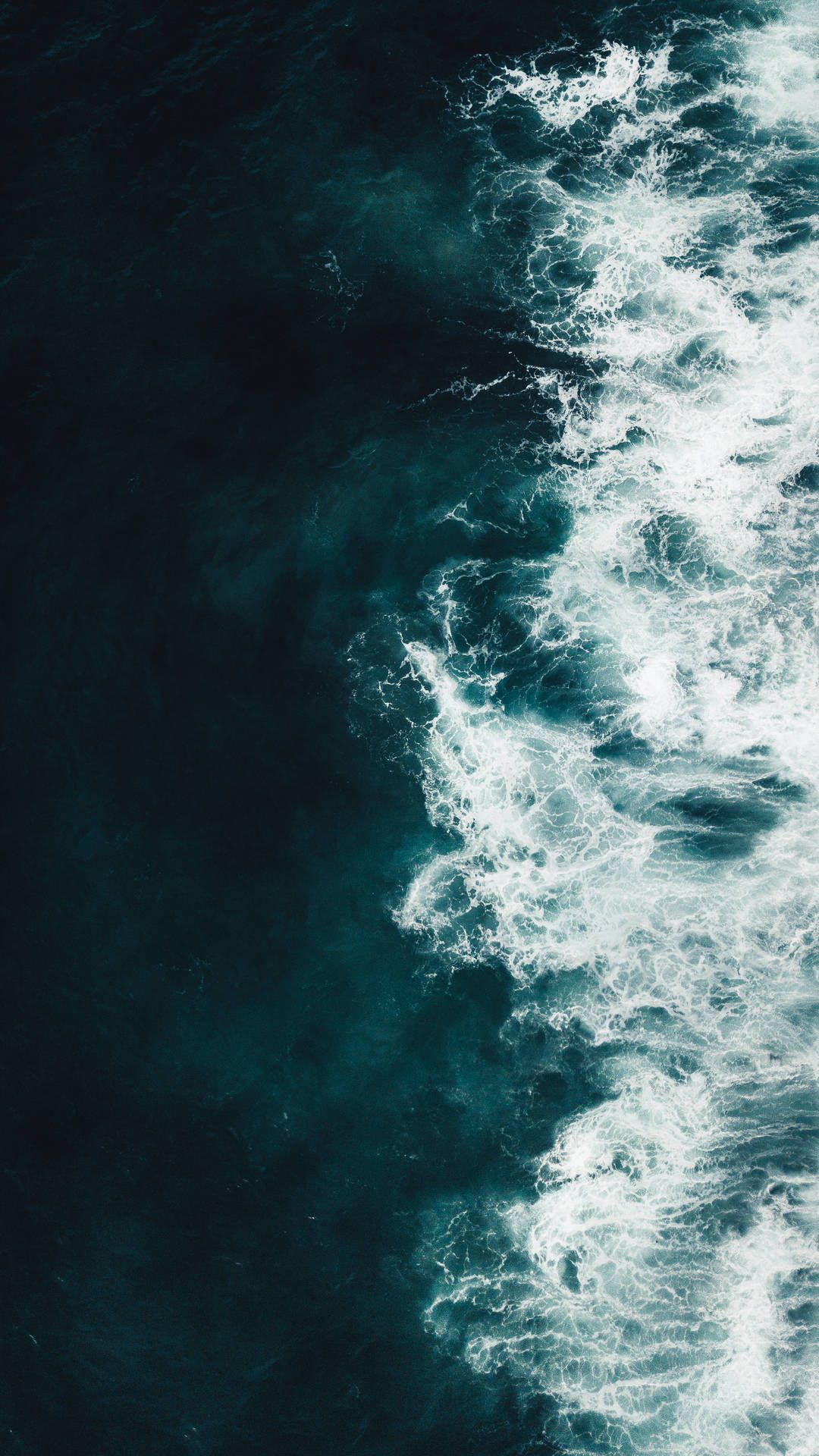 1080x1920 Download Majestic Navy Blue Ocean Wave Wallpaper