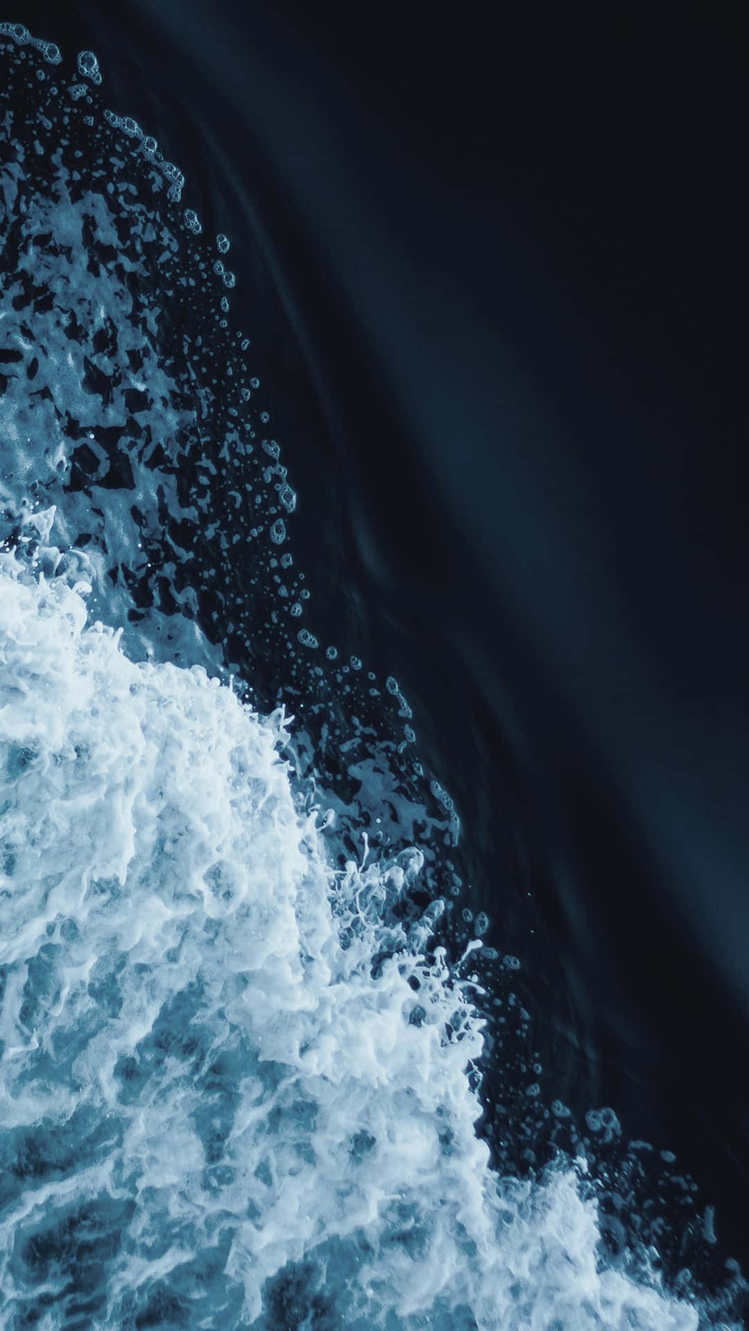 1080x1920 Download Dark Blue Ocean Waves Aesthetic Wallpaper