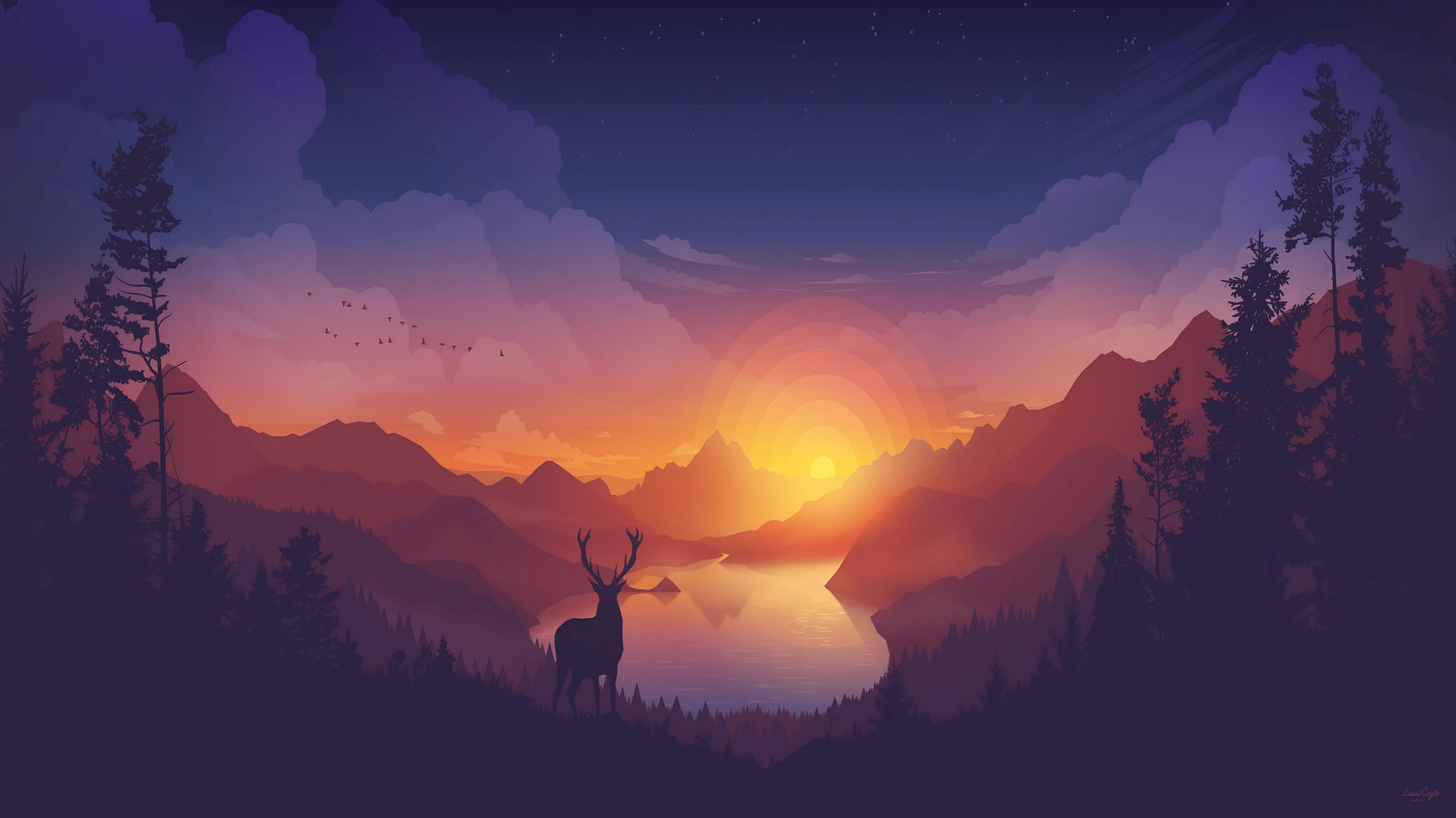 5120x2880 Minimal landscape [5120x2880]