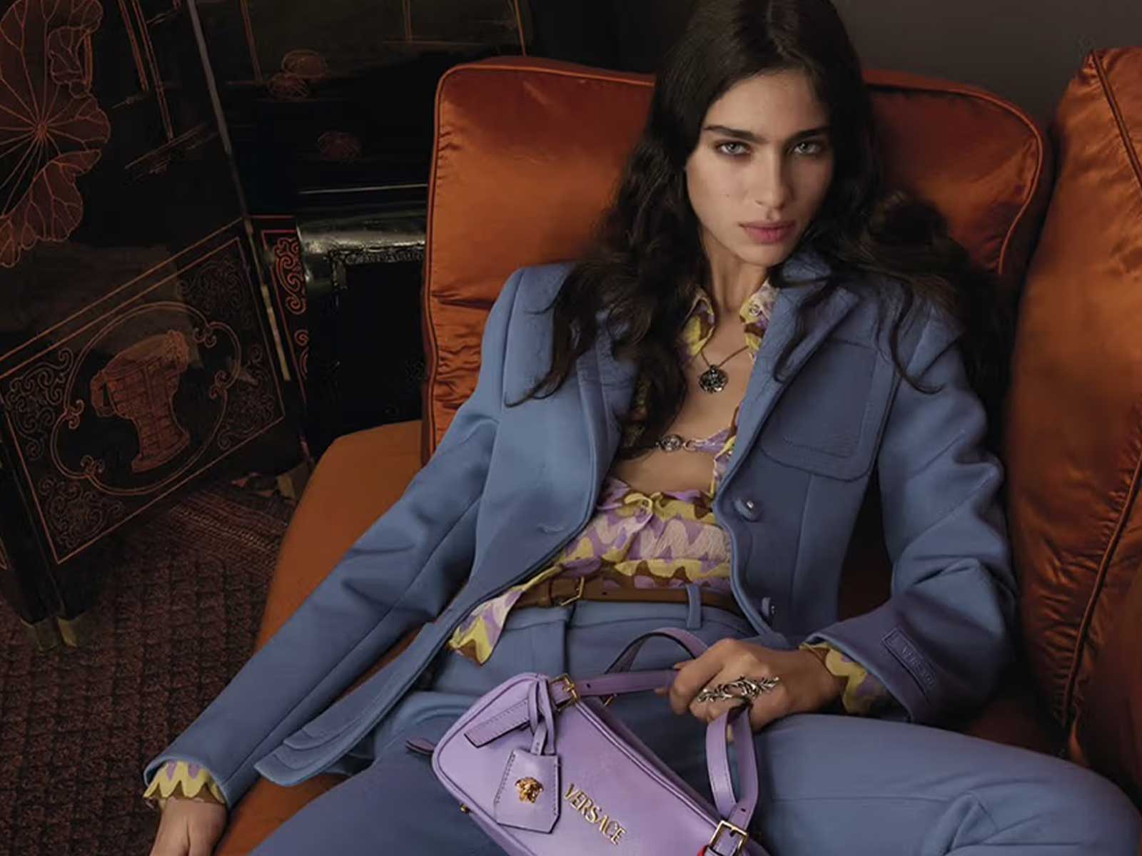 1600x1200 Mona Tougaard and Loli Bahia star in Versace's SS25 campaign