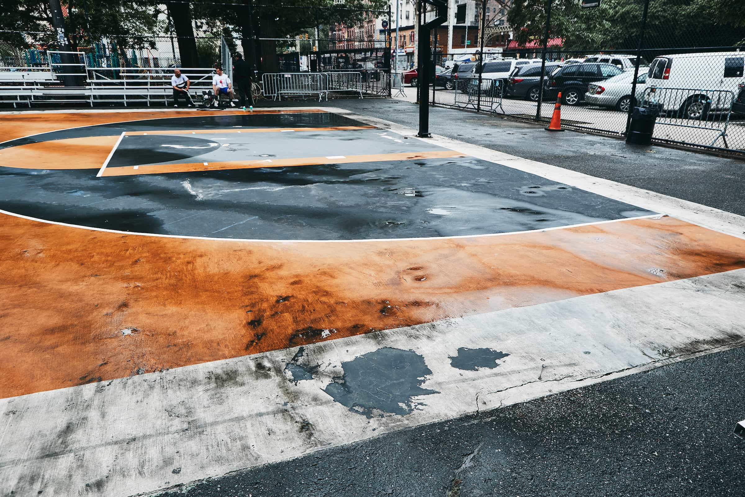 2400x1600 Refurbishment Project for NYC Parks' Greg Marius Court at Holcombe Rucker Park Basketball Players Association