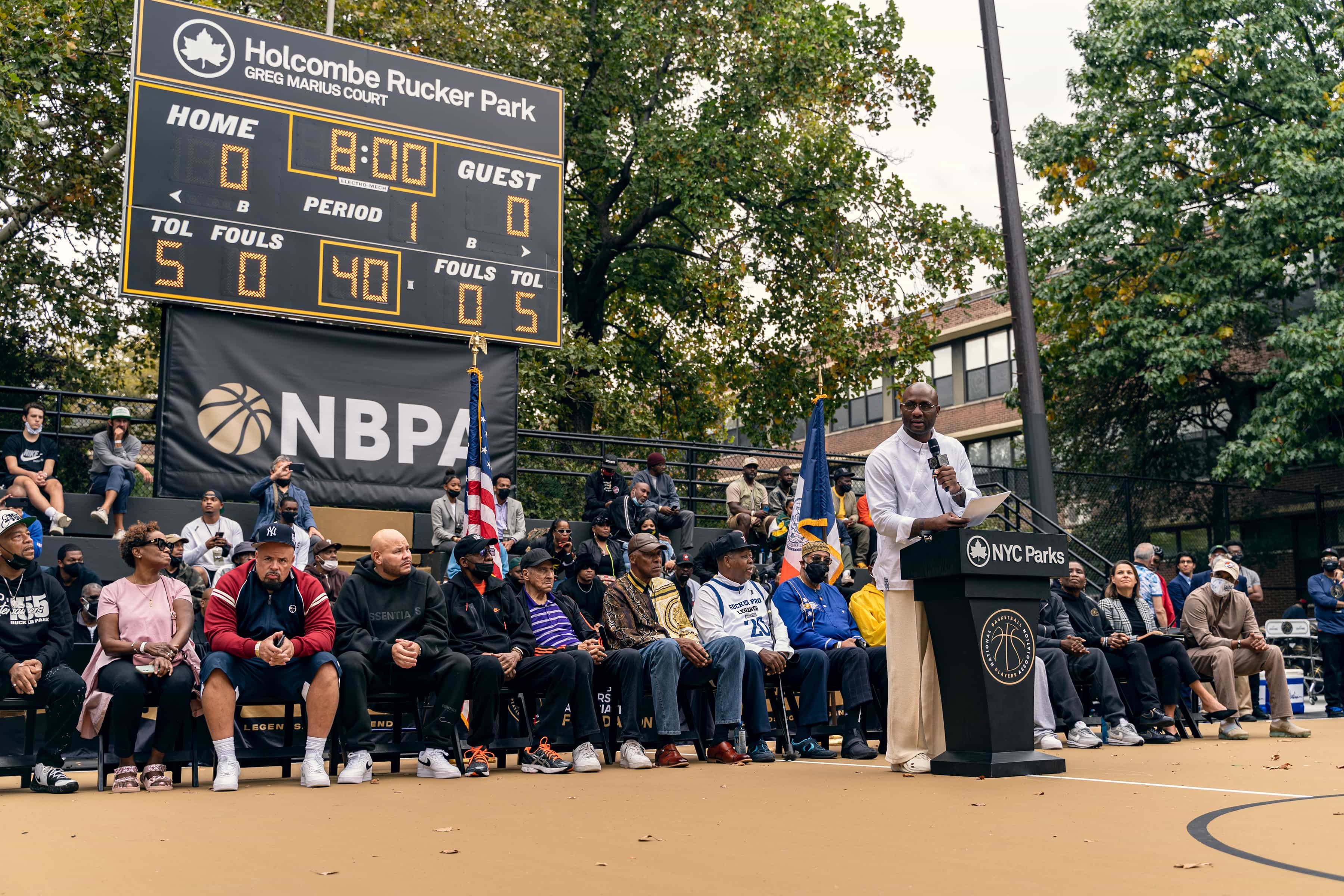 3600x2400 Refurbishment Project for NYC Parks' Greg Marius Court at Holcombe Rucker Park Basketball Players Association