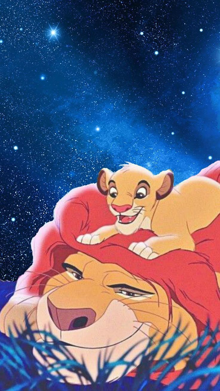 736x1308 Simba and Mufasa