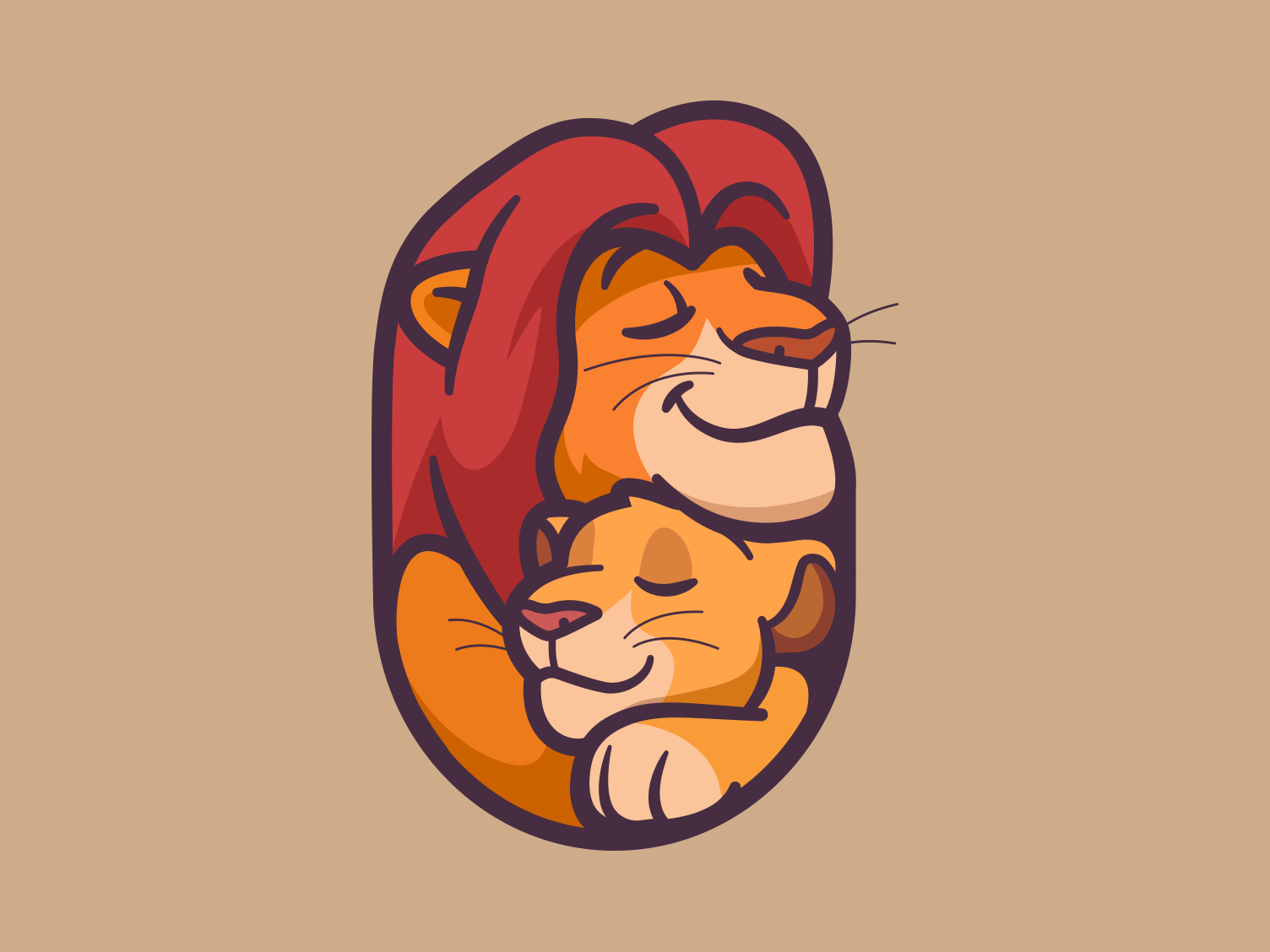 1504x1128 Mufasa & Simba by Carlos Puentes. cpuentesdesign on Dribbble
