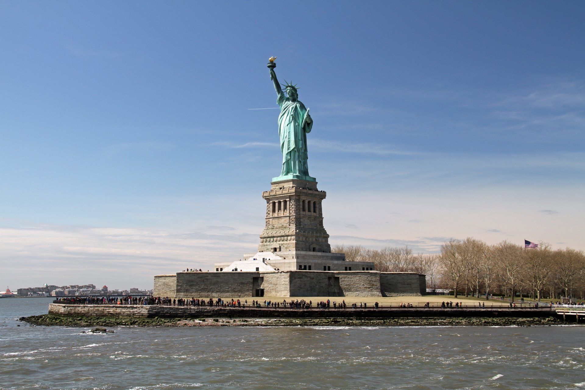 1920x1280 Download Monument USA New York Man Made Statue Of Liberty 4k Ultra HD Wallpaper