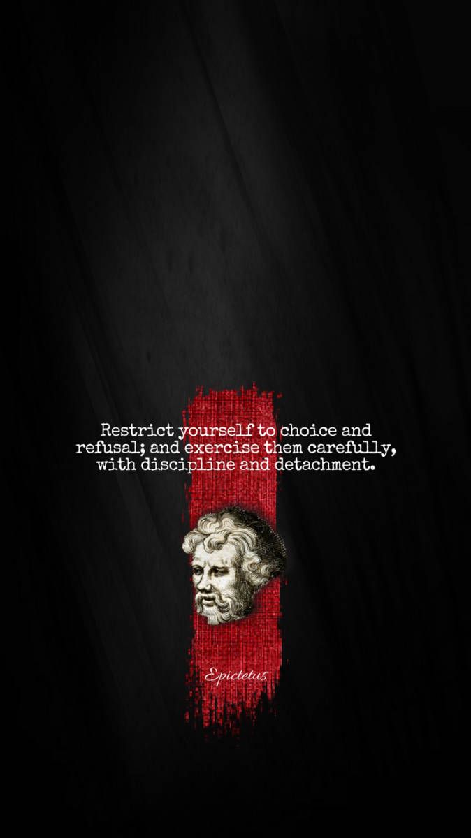 674x1200 Download Disciple And Detachment Quote Stoicism Wallpaper