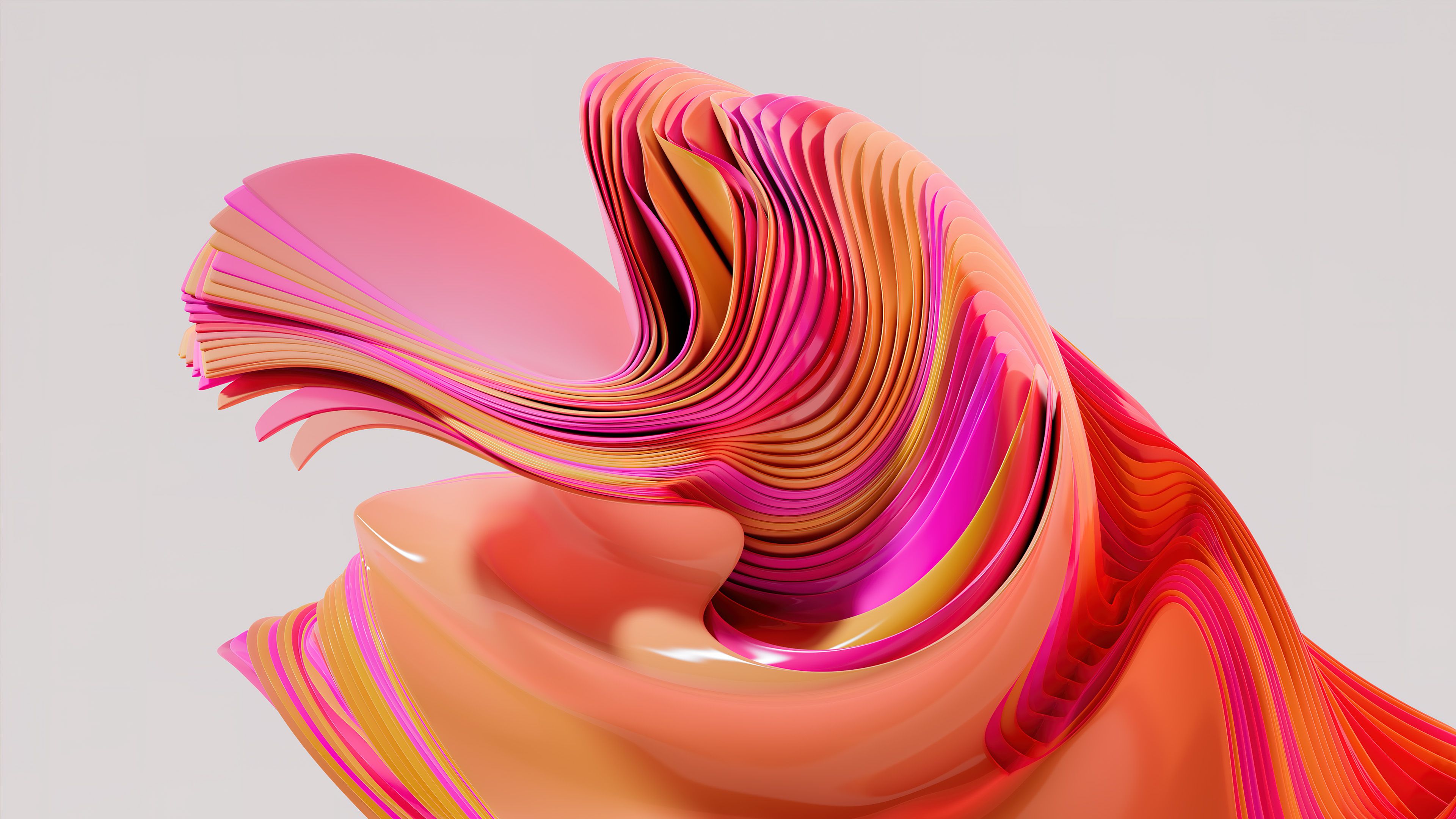 3840x2160 Windows 11 Abstract Wave Flow Wallpaper 4Kx2160