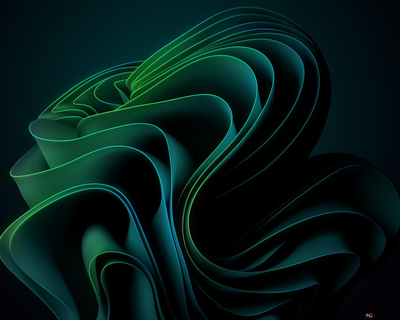 1280x1024 Windows 11 green 2K wallpaper download