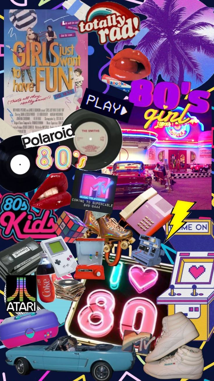 736x1308 Shuffles. Retro wallpaper, 80s aesthetic wallpaper, 80s theme party
