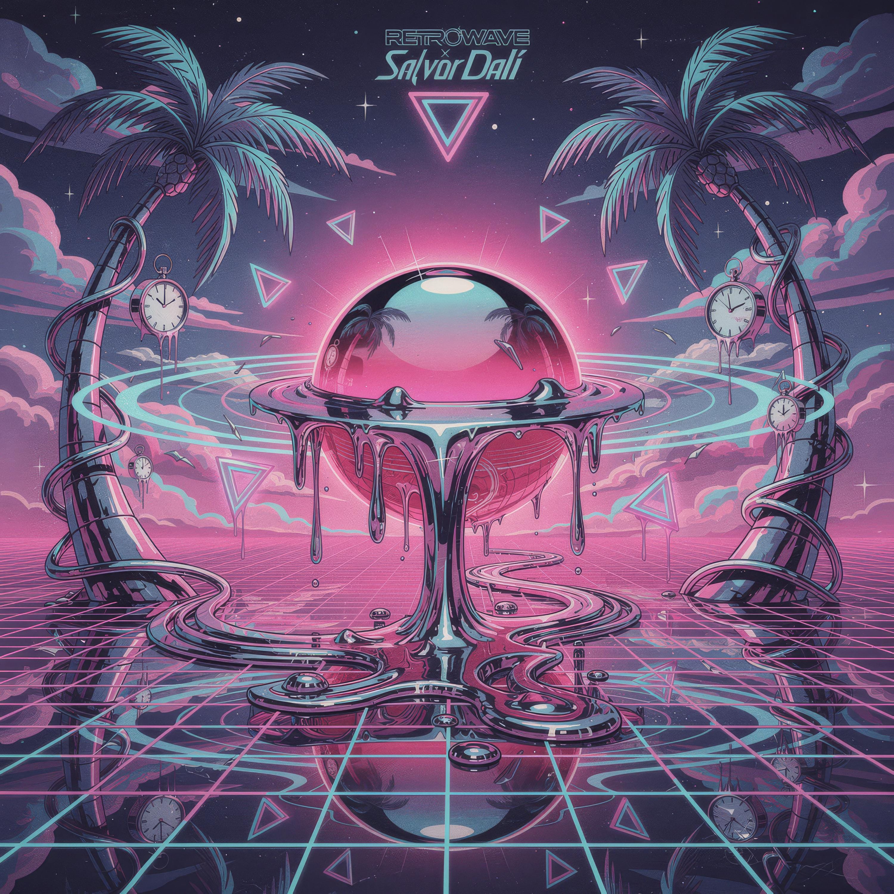 3000x3000 Retrowave Design